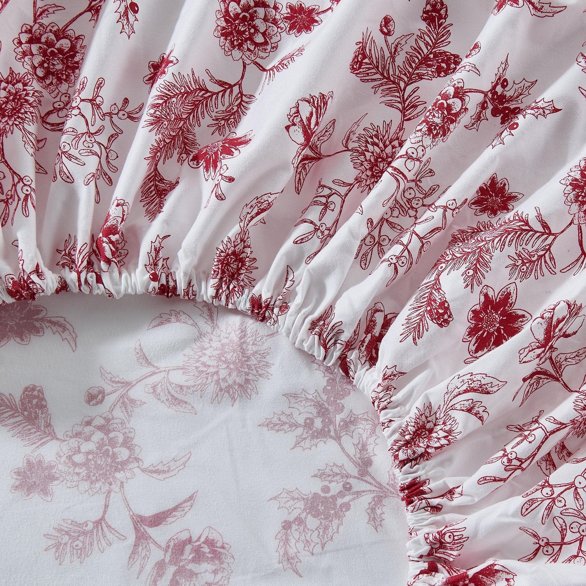 4 Piece Watercolor Floral Microfiber Sheet - Delia Collection - Boske.store