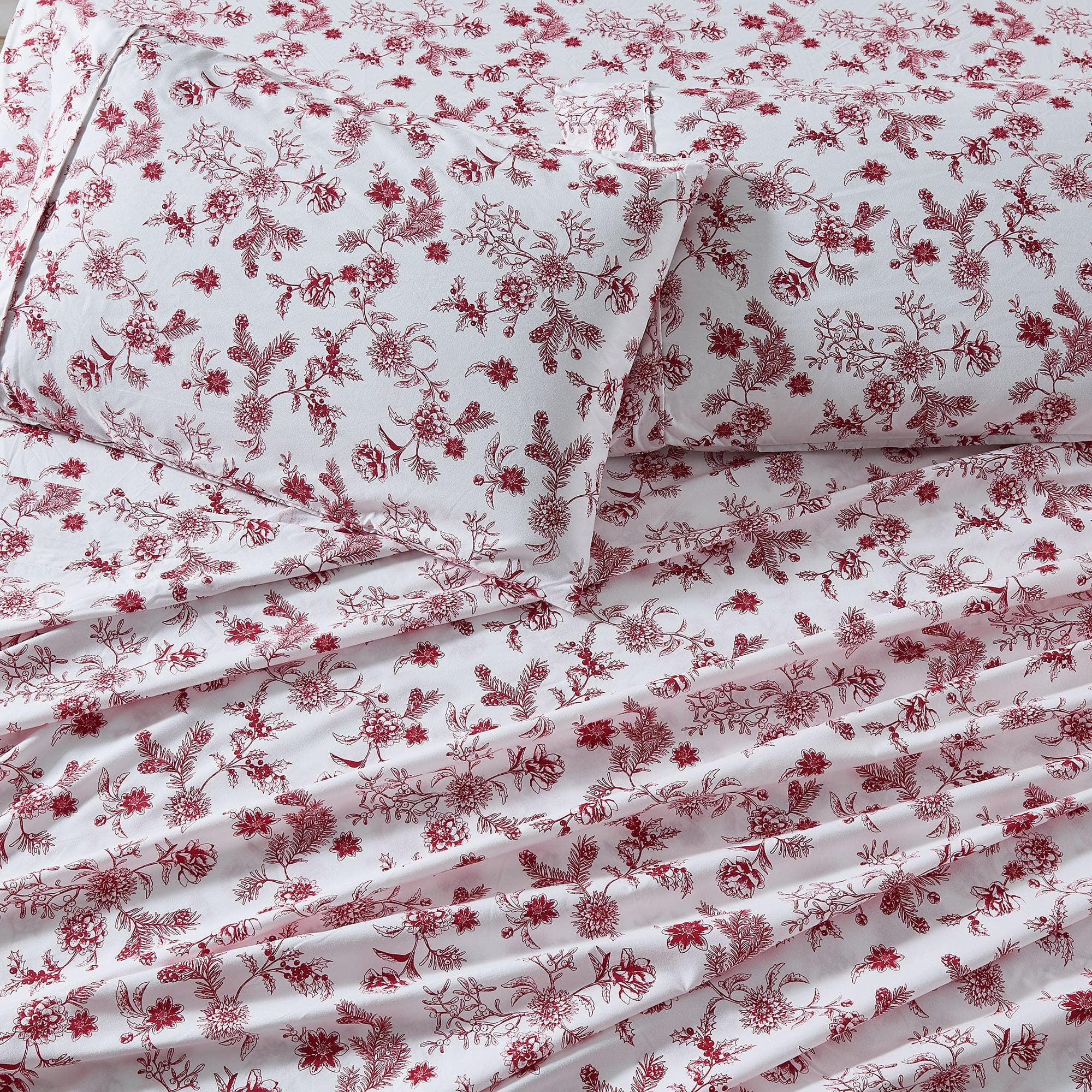 4 Piece Watercolor Floral Microfiber Sheet - Delia Collection - Boske.store