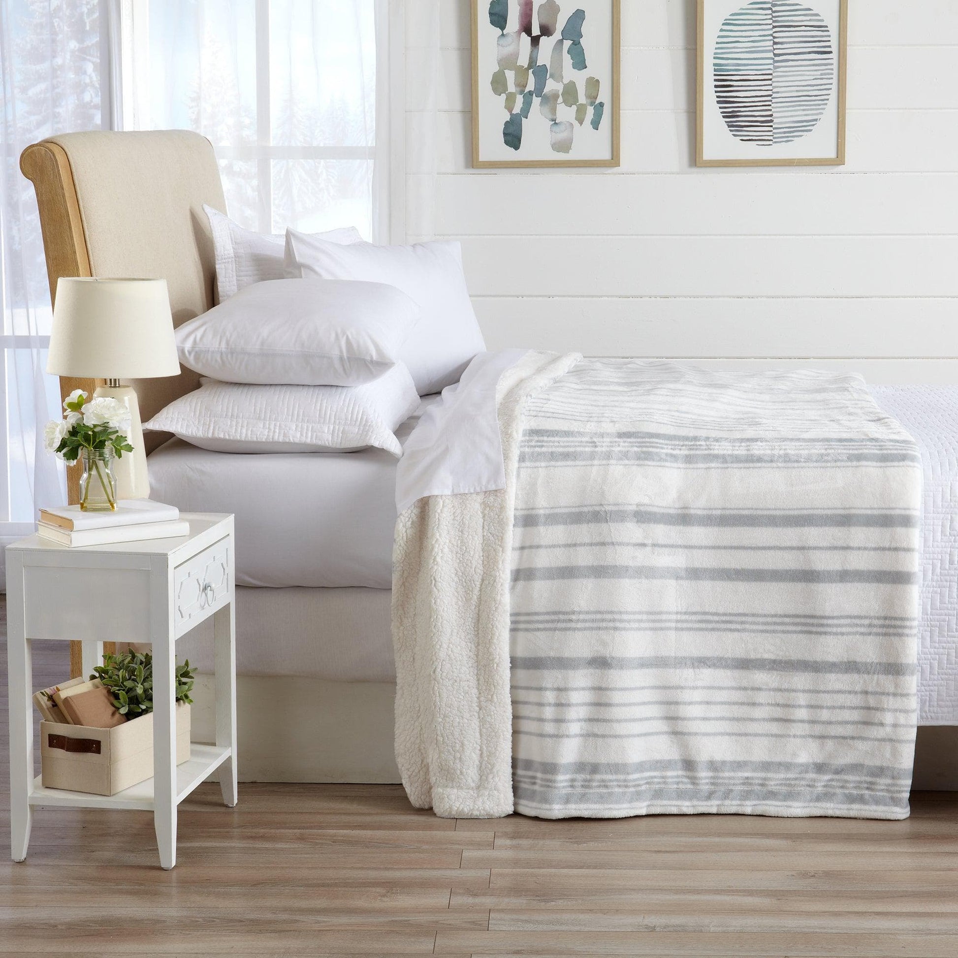 Velvet Plush Sherpa Luxury Bed Blanket - Kinsley Collection - Boske.store