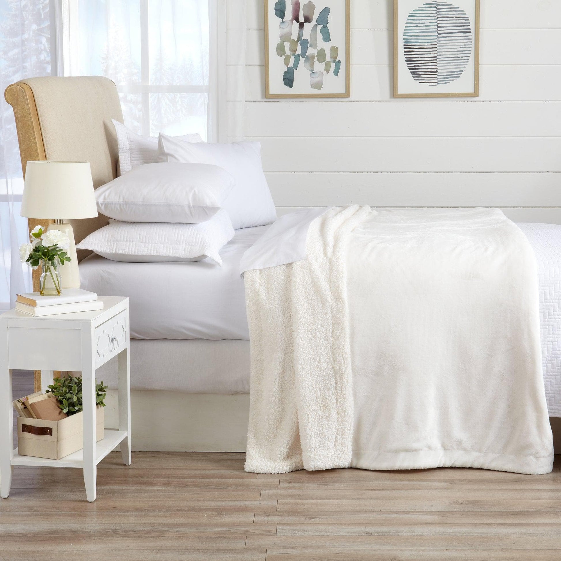 Velvet Plush Sherpa Luxury Bed Blanket - Kinsley Collection - Boske.store