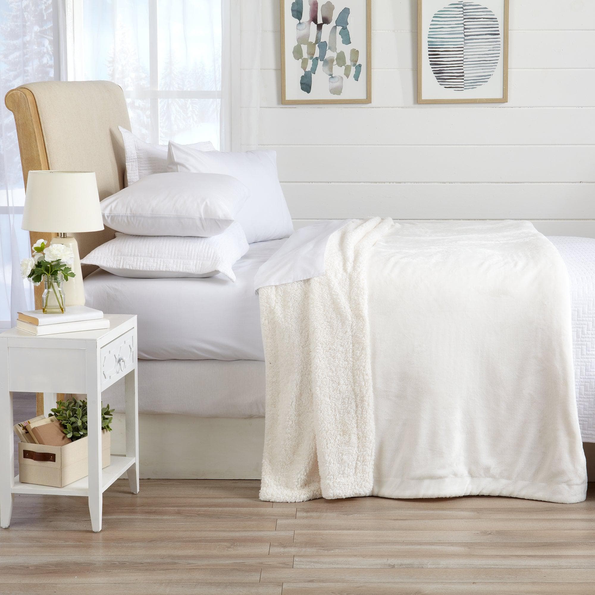 Velvet Plush Sherpa Luxury Bed Blanket - Kinsley Collection - Boske.store