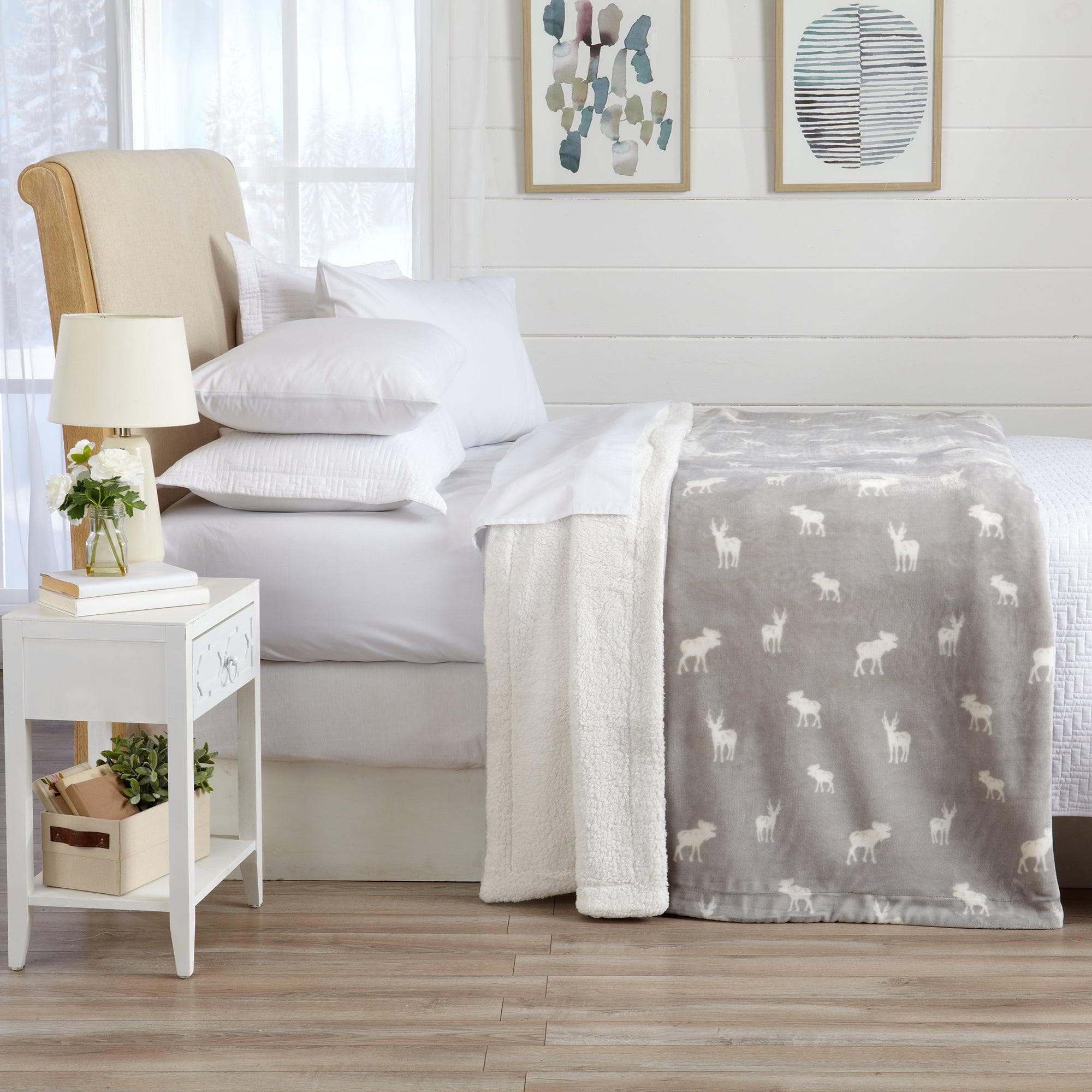 Velvet Plush Sherpa Luxury Bed Blanket - Kinsley Collection - Boske.store