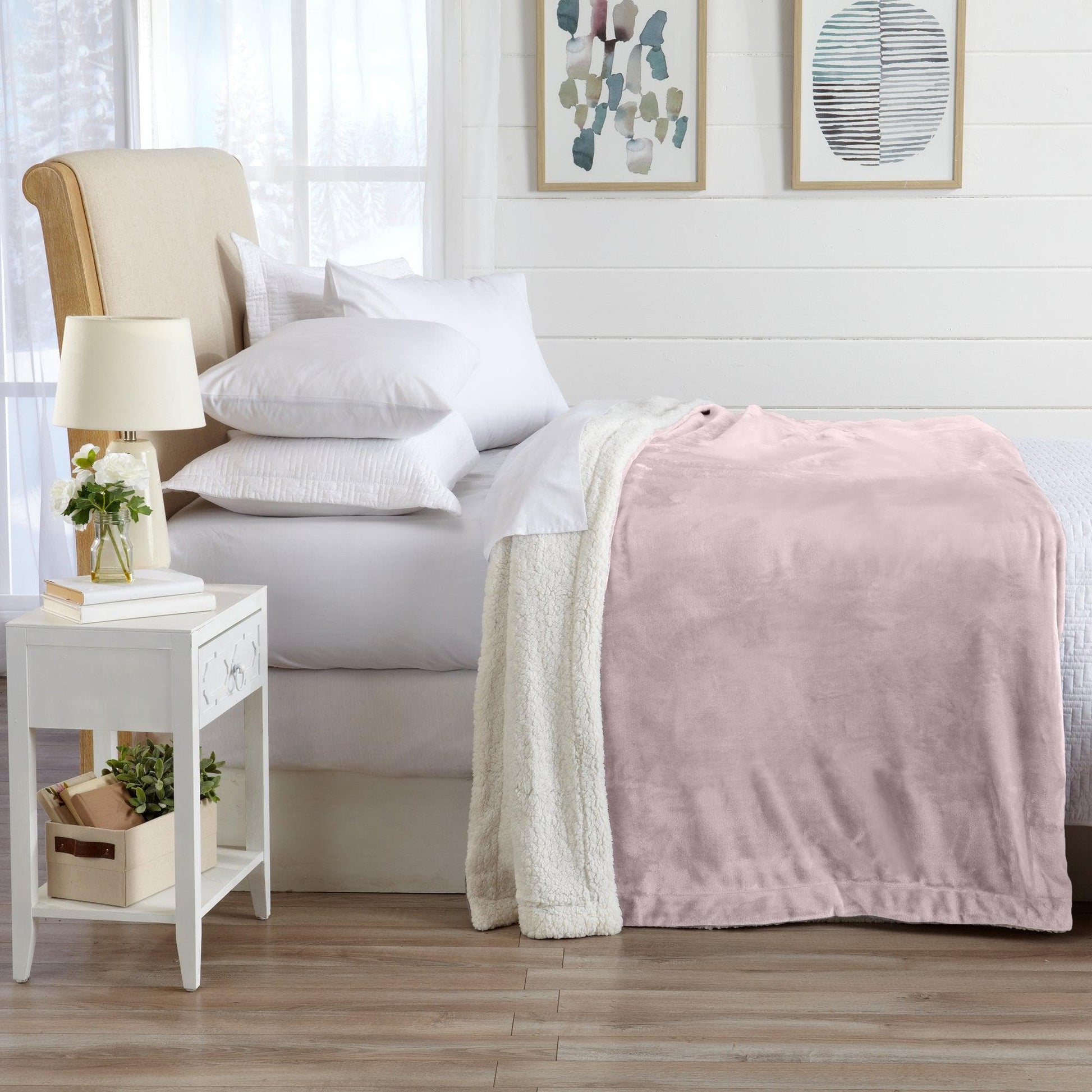 Velvet Plush Sherpa Luxury Bed Blanket - Kinsley Collection - Boske.store