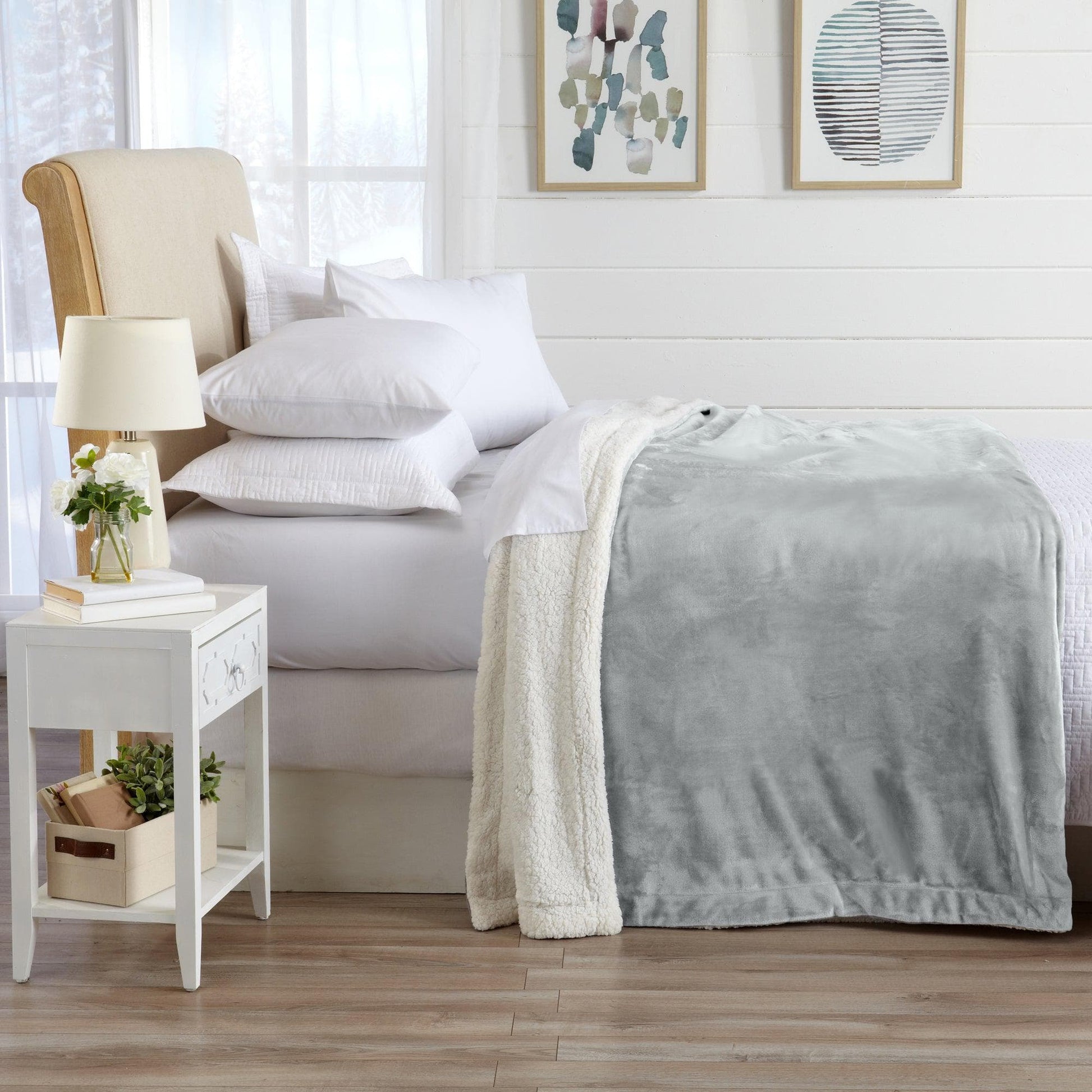 Velvet Plush Sherpa Luxury Bed Blanket - Kinsley Collection - Boske.store
