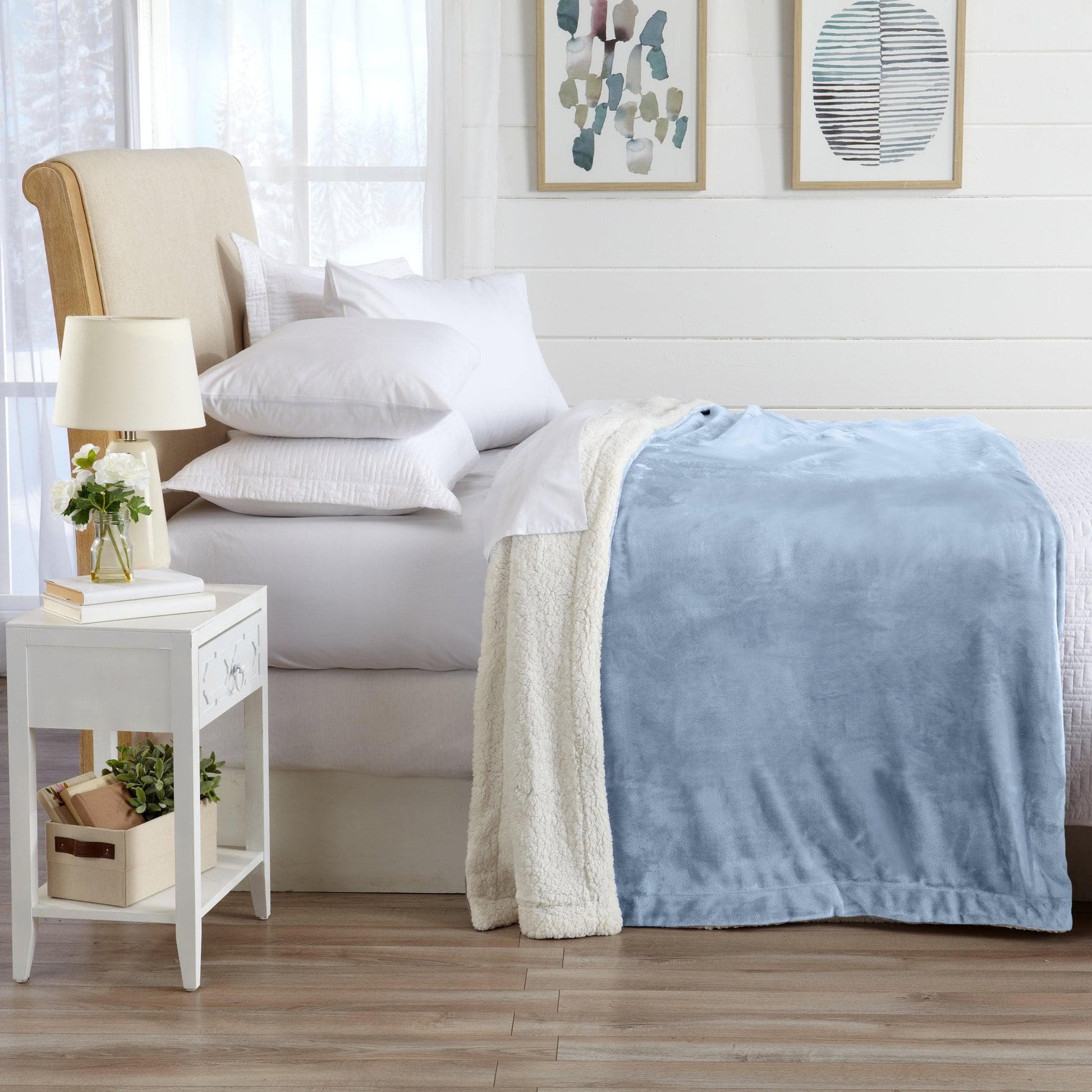 Velvet Plush Sherpa Luxury Bed Blanket - Kinsley Collection - Boske.store