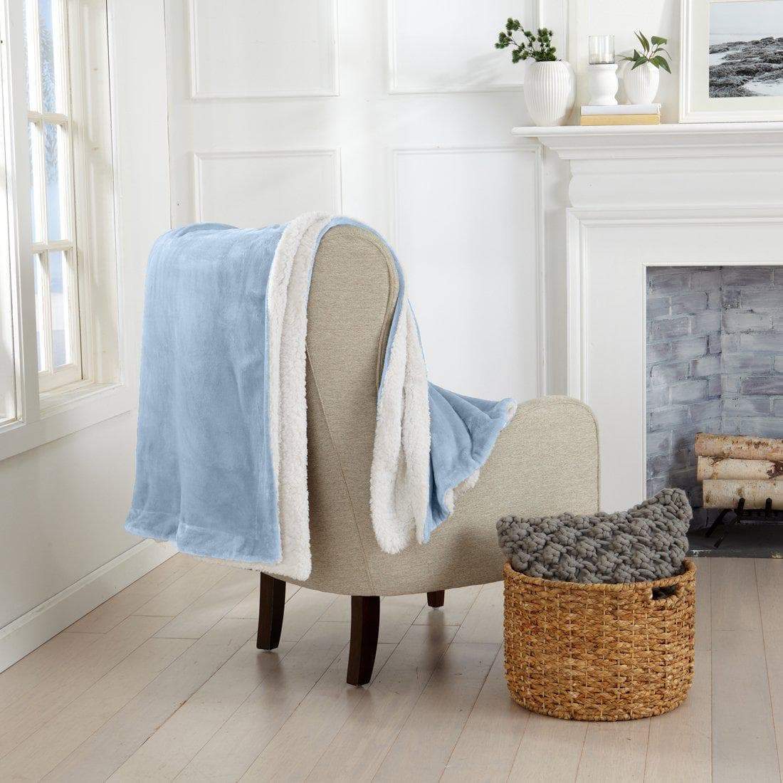 Velvet Plush Sherpa Luxury Bed Blanket - Kinsley Collection - Boske.store