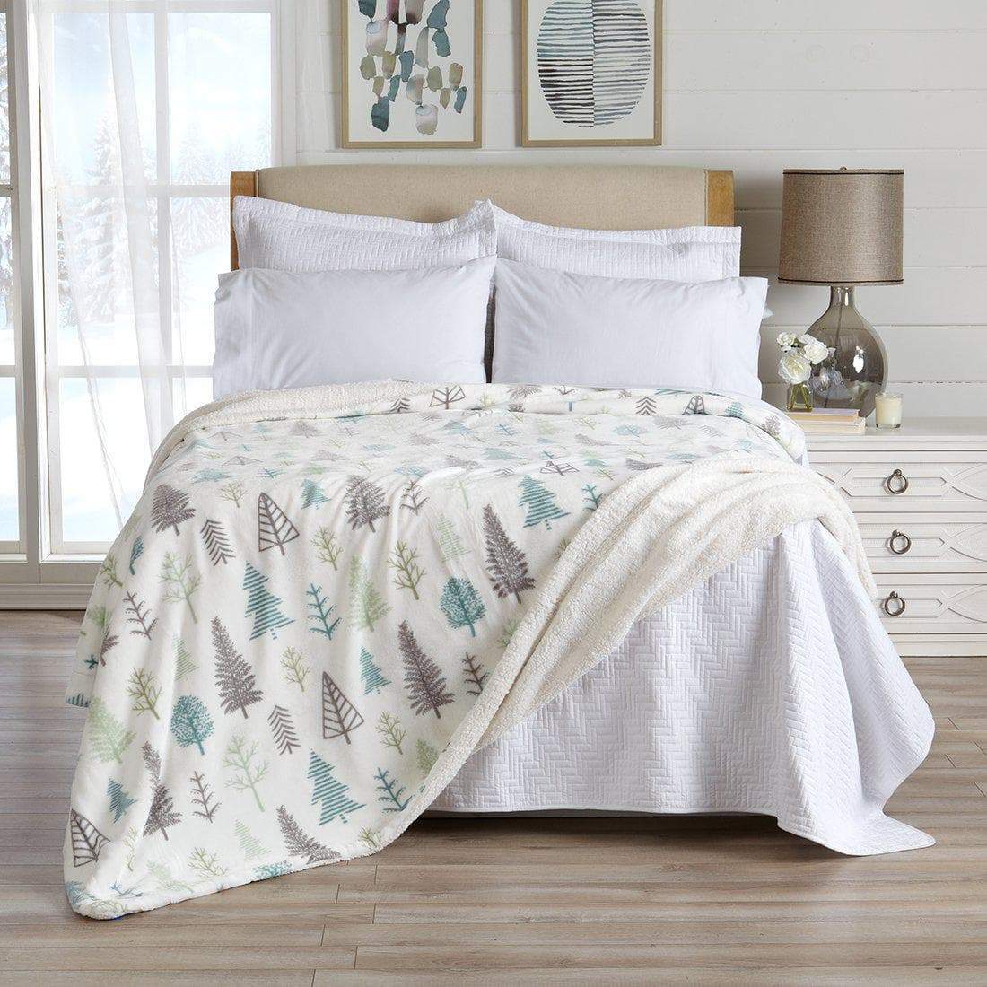 Velvet Plush Sherpa Luxury Bed Blanket - Kinsley Collection - Boske.store