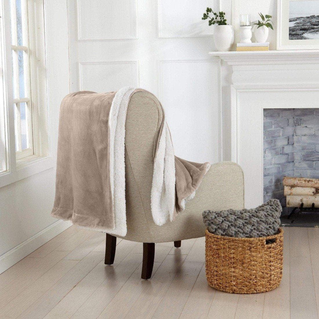 Velvet Plush Sherpa Luxury Bed Blanket - Kinsley Collection - Boske.store