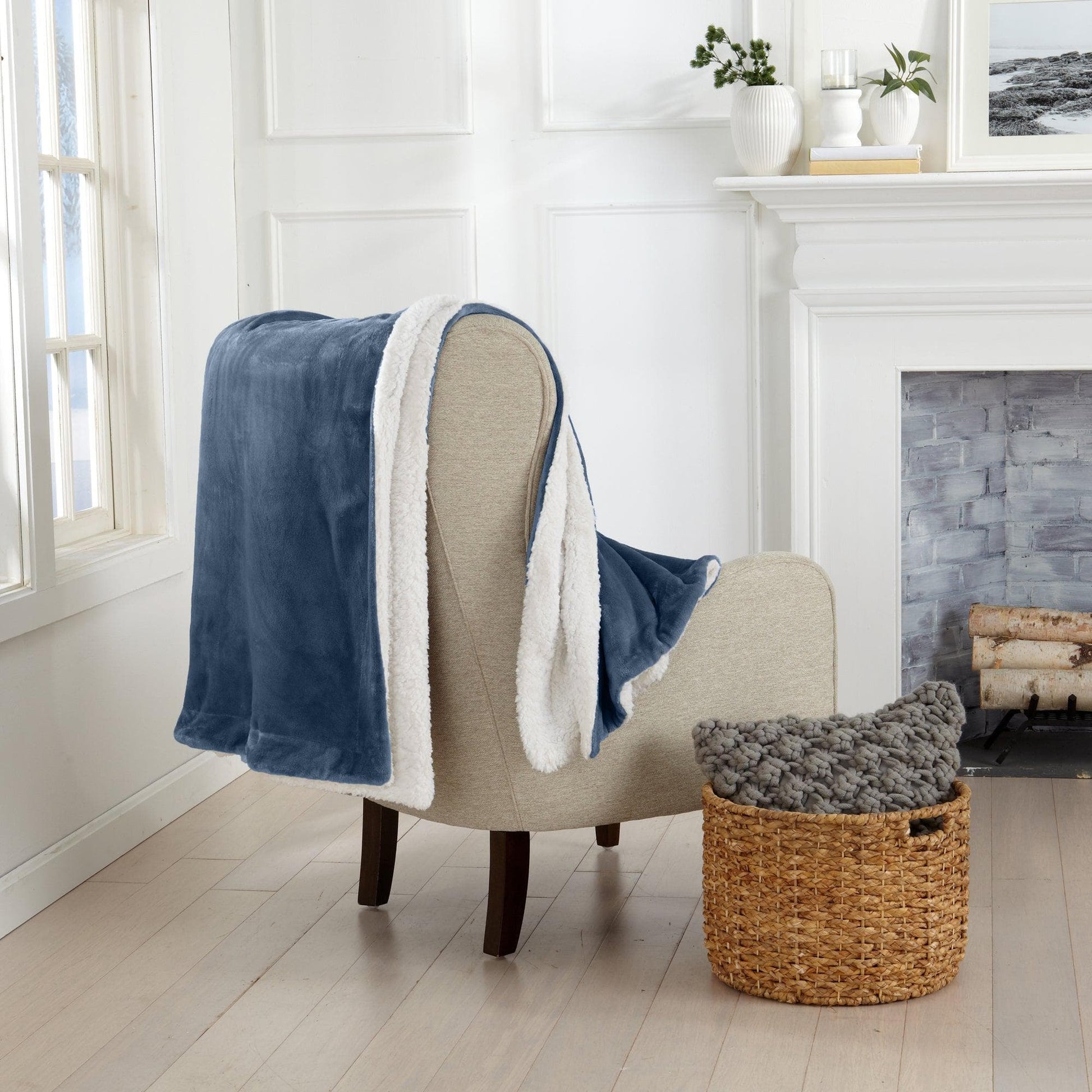 Velvet Plush Sherpa Luxury Bed Blanket - Kinsley Collection - Boske.store