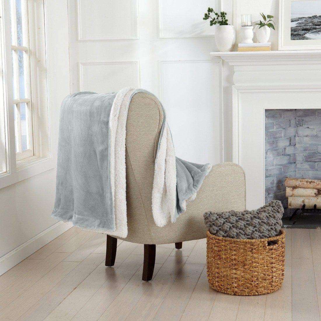 Velvet Plush Sherpa Luxury Bed Blanket - Kinsley Collection - Boske.store