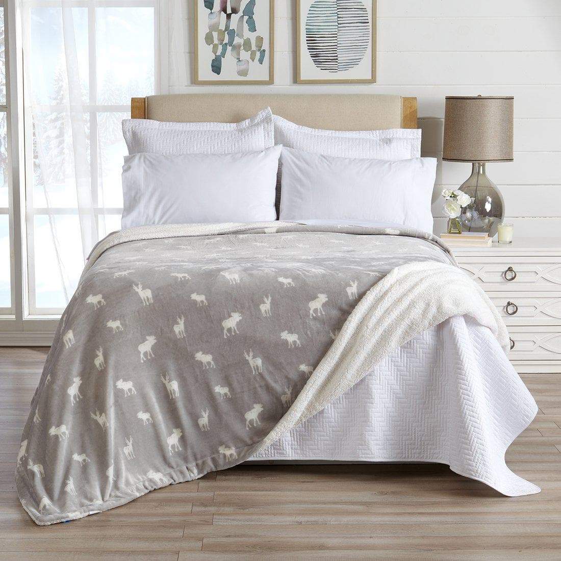 Velvet Plush Sherpa Luxury Bed Blanket - Kinsley Collection - Boske.store