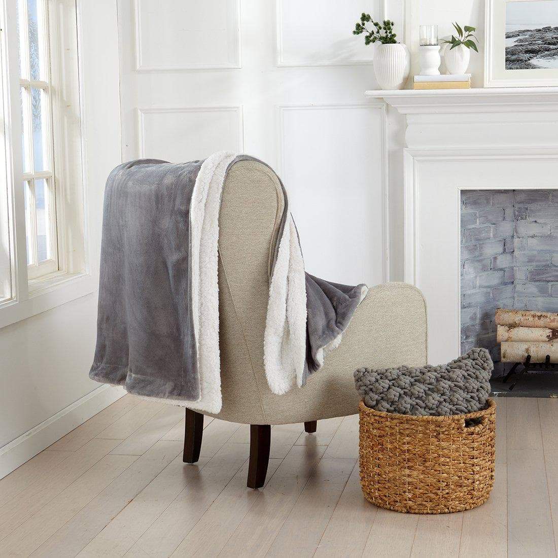Velvet Plush Sherpa Luxury Bed Blanket - Kinsley Collection - Boske.store