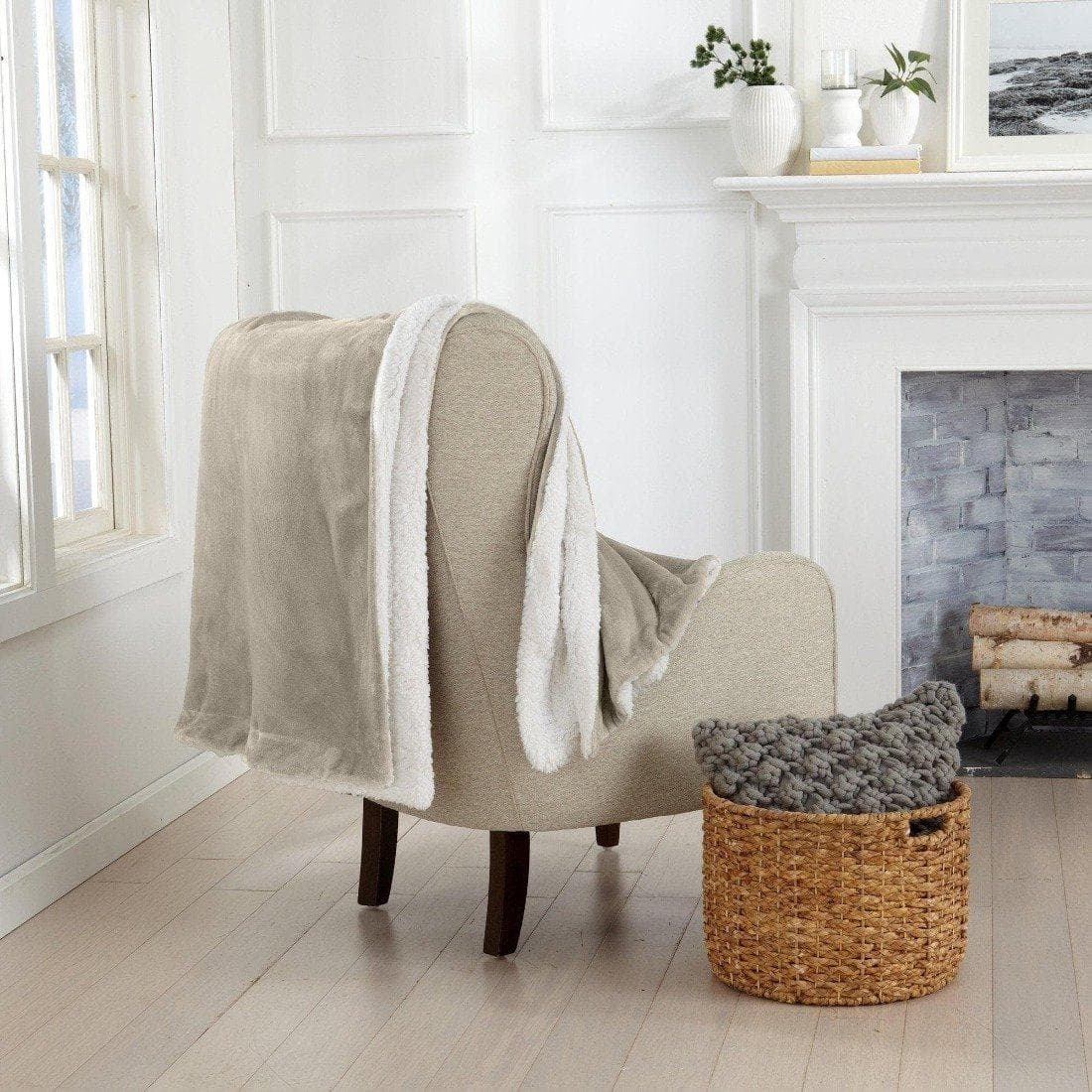 Velvet Plush Sherpa Luxury Bed Blanket - Kinsley Collection - Boske.store