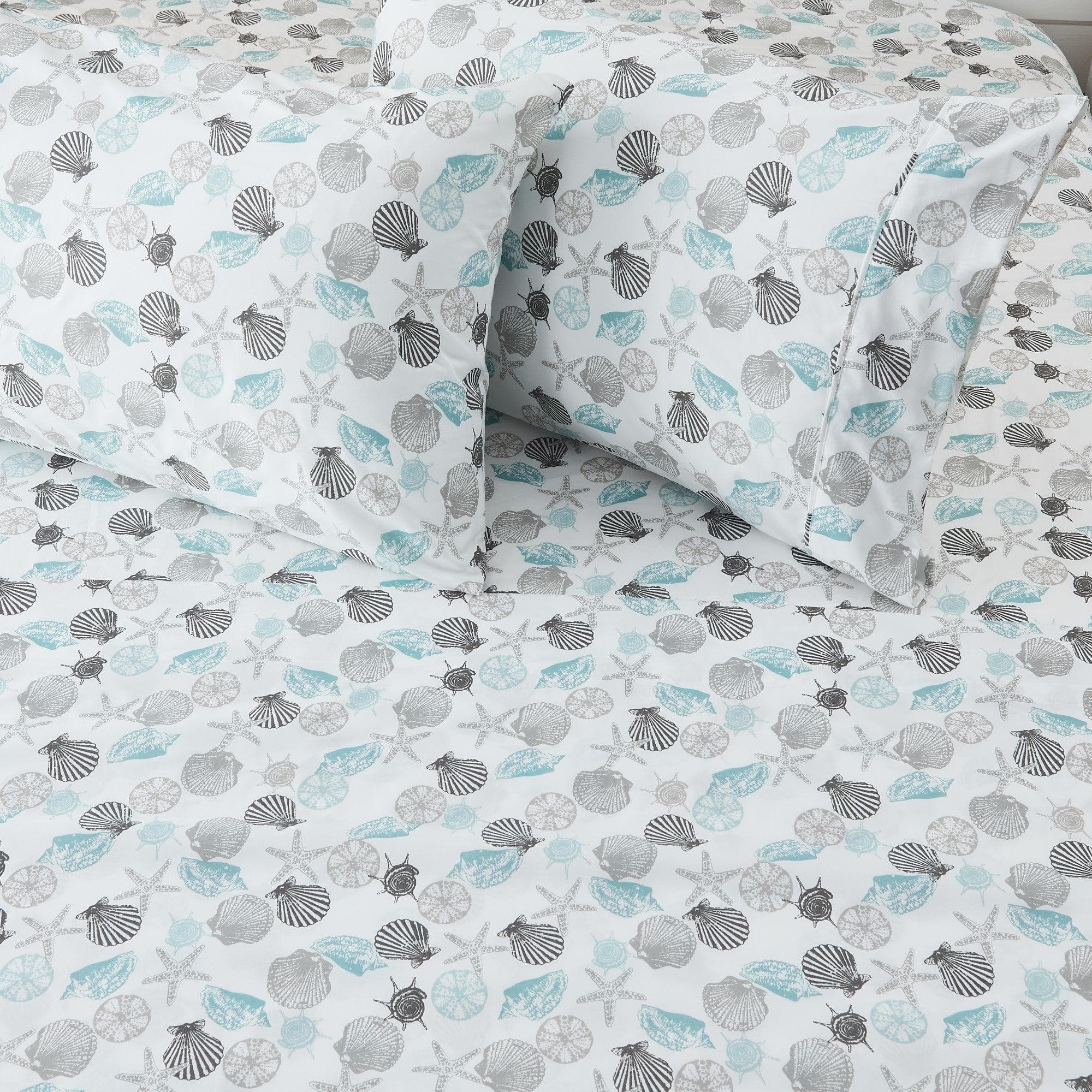 4 - Piece Coastal Microfiber Sheet - Newport Collection - Boske.store