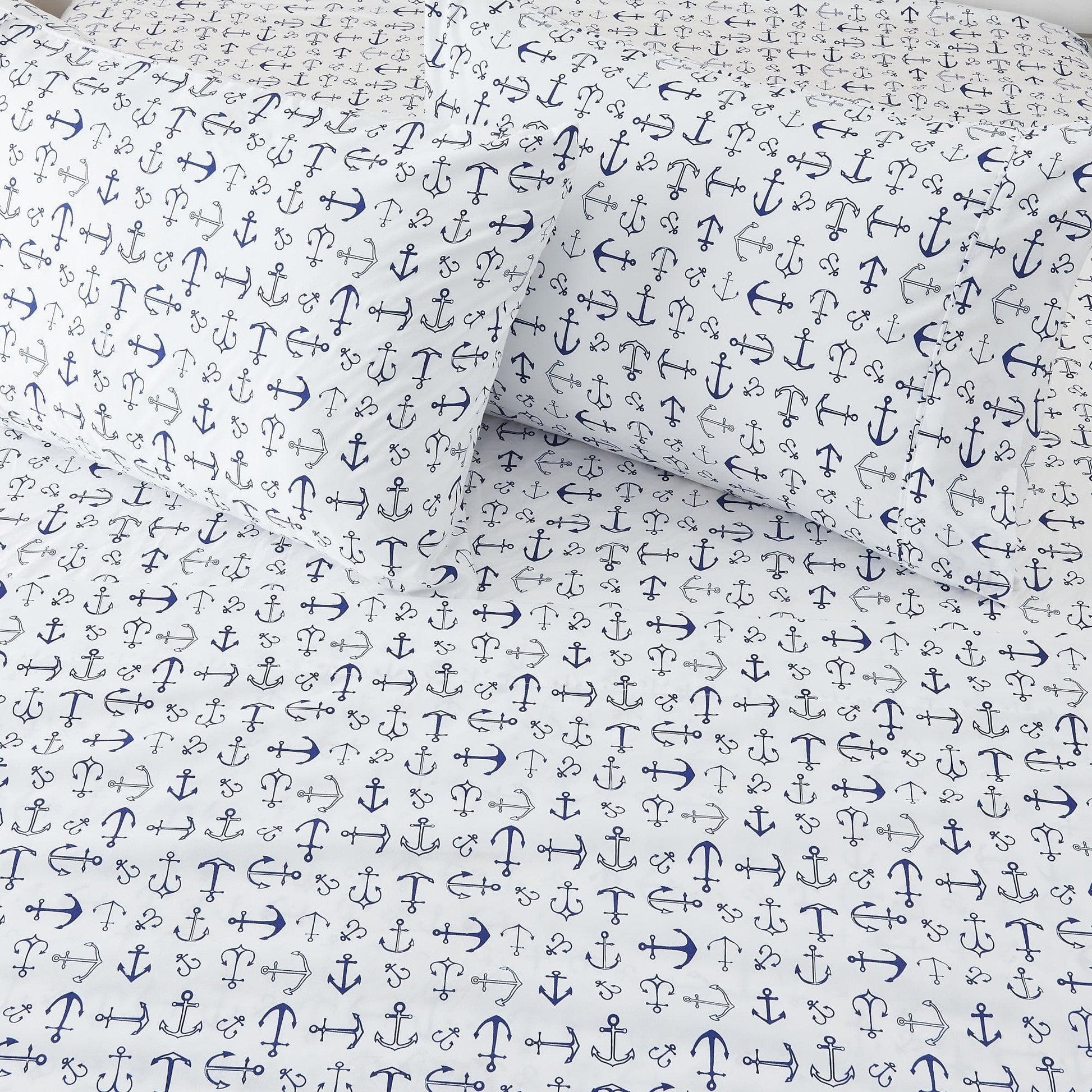 4 - Piece Coastal Microfiber Sheet - Newport Collection - Boske.store