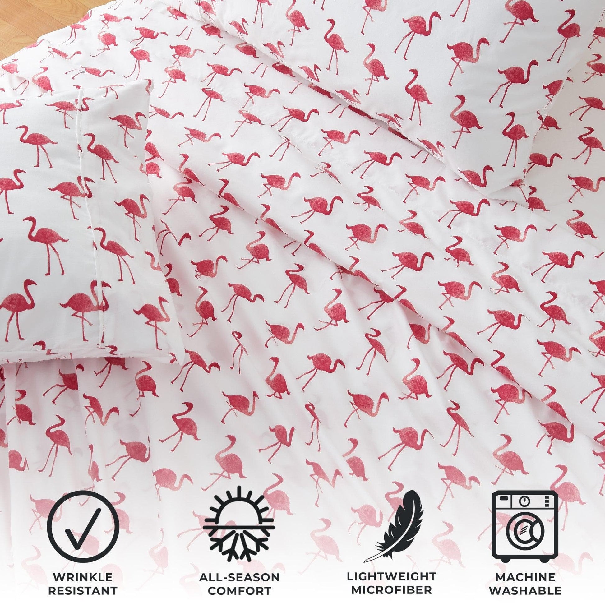 4 - Piece Coastal Microfiber Sheet - Newport Collection - Boske.store