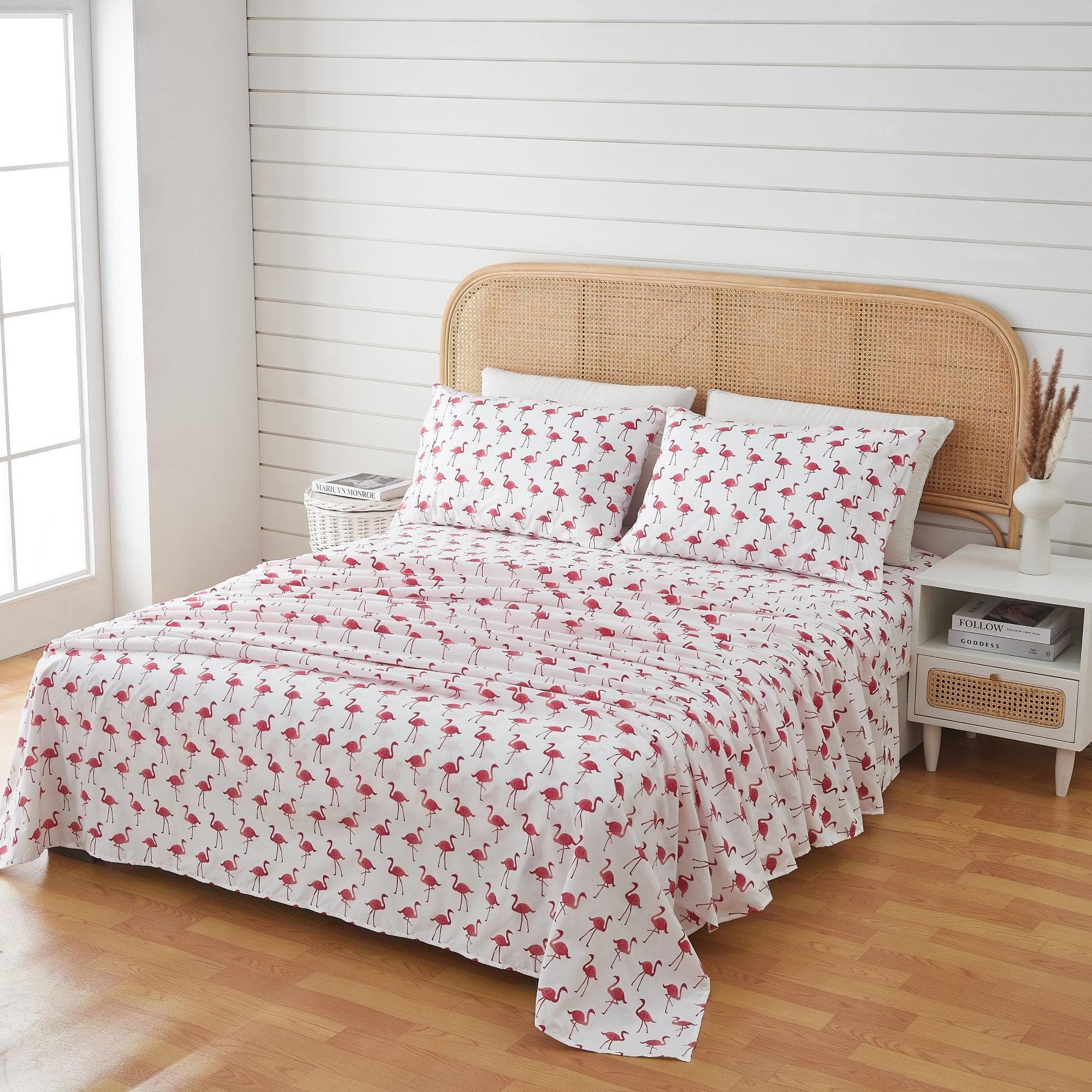 4 - Piece Coastal Microfiber Sheet - Newport Collection - Boske.store