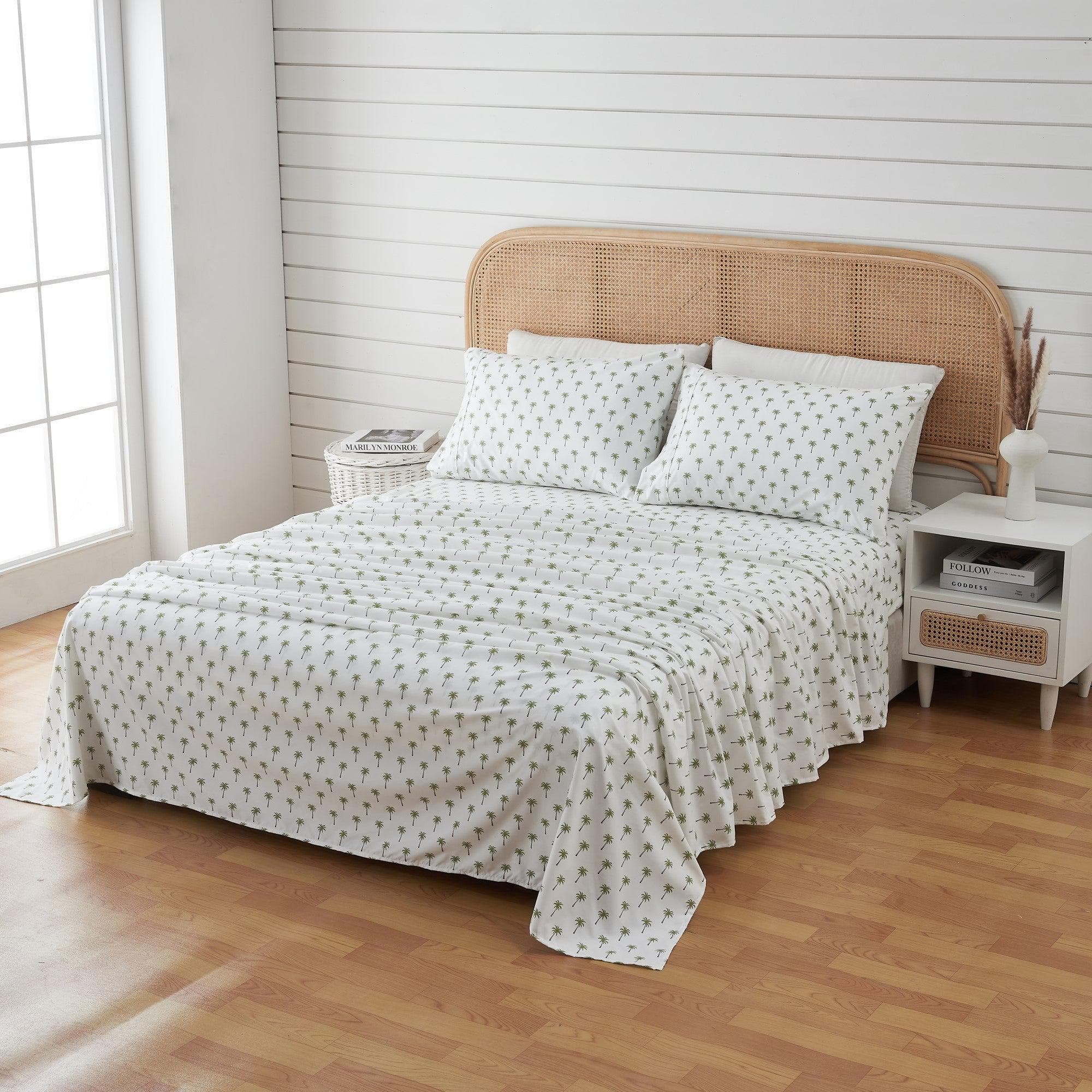 4 - Piece Coastal Microfiber Sheet - Newport Collection - Boske.store