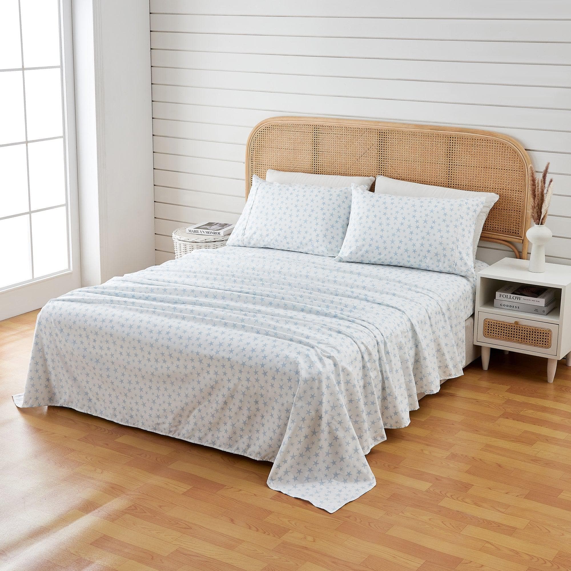 4 - Piece Coastal Microfiber Sheet - Newport Collection - Boske.store