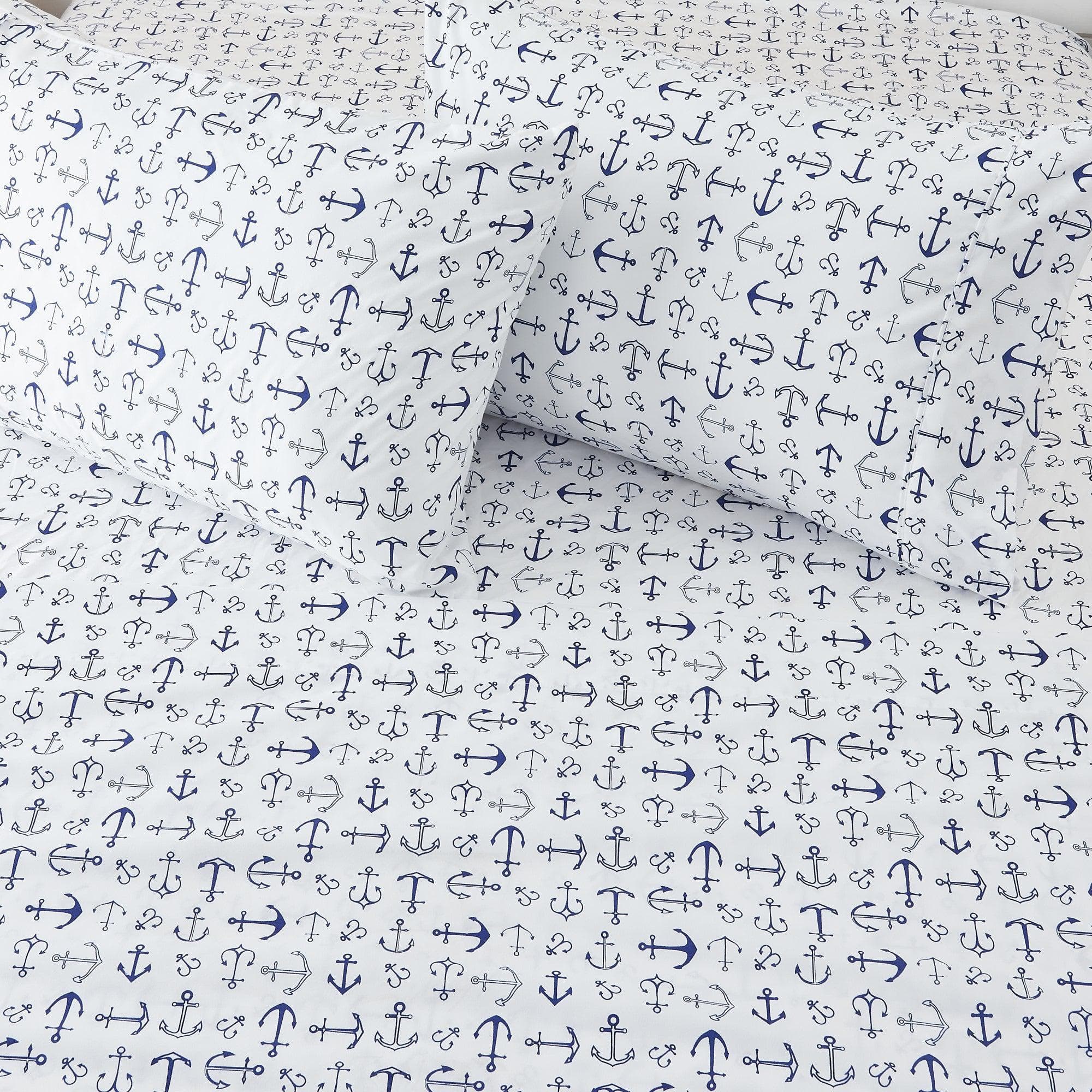 4 - Piece Coastal Microfiber Sheet - Newport Collection - Boske.store