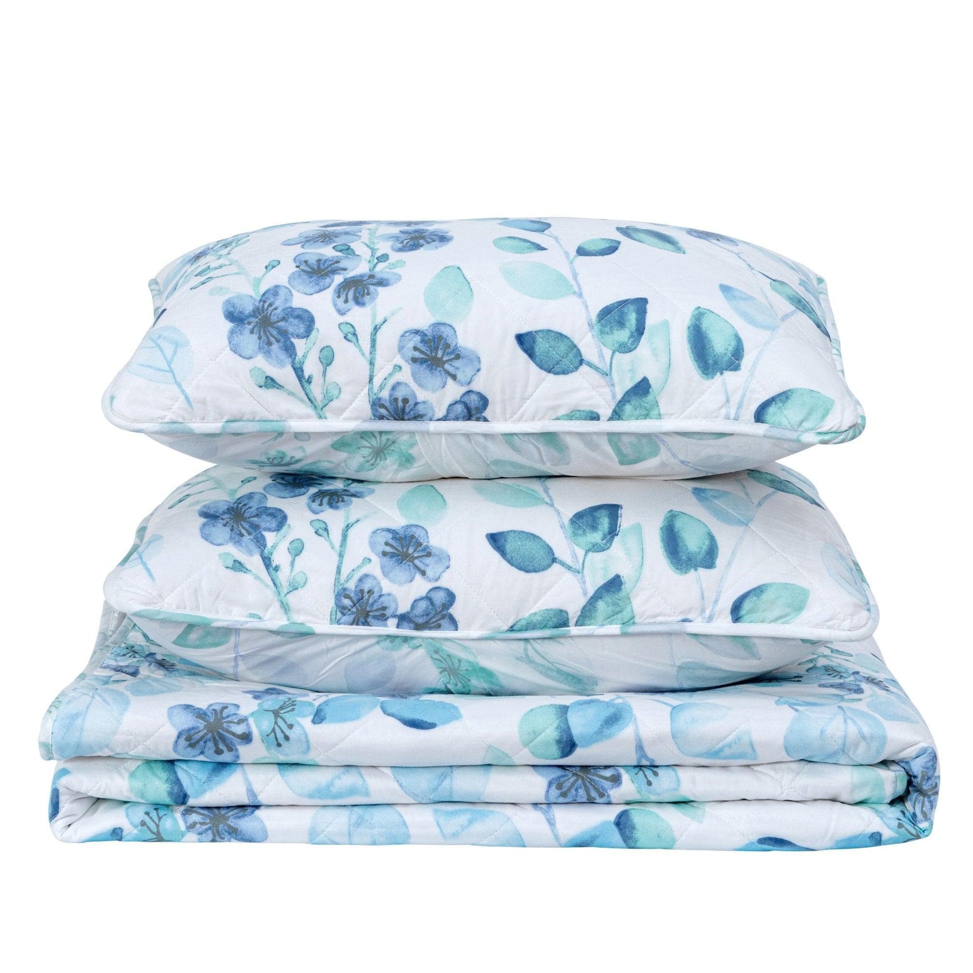 3 Piece Floral Quilt Set - Miranda Collection - Boske.store