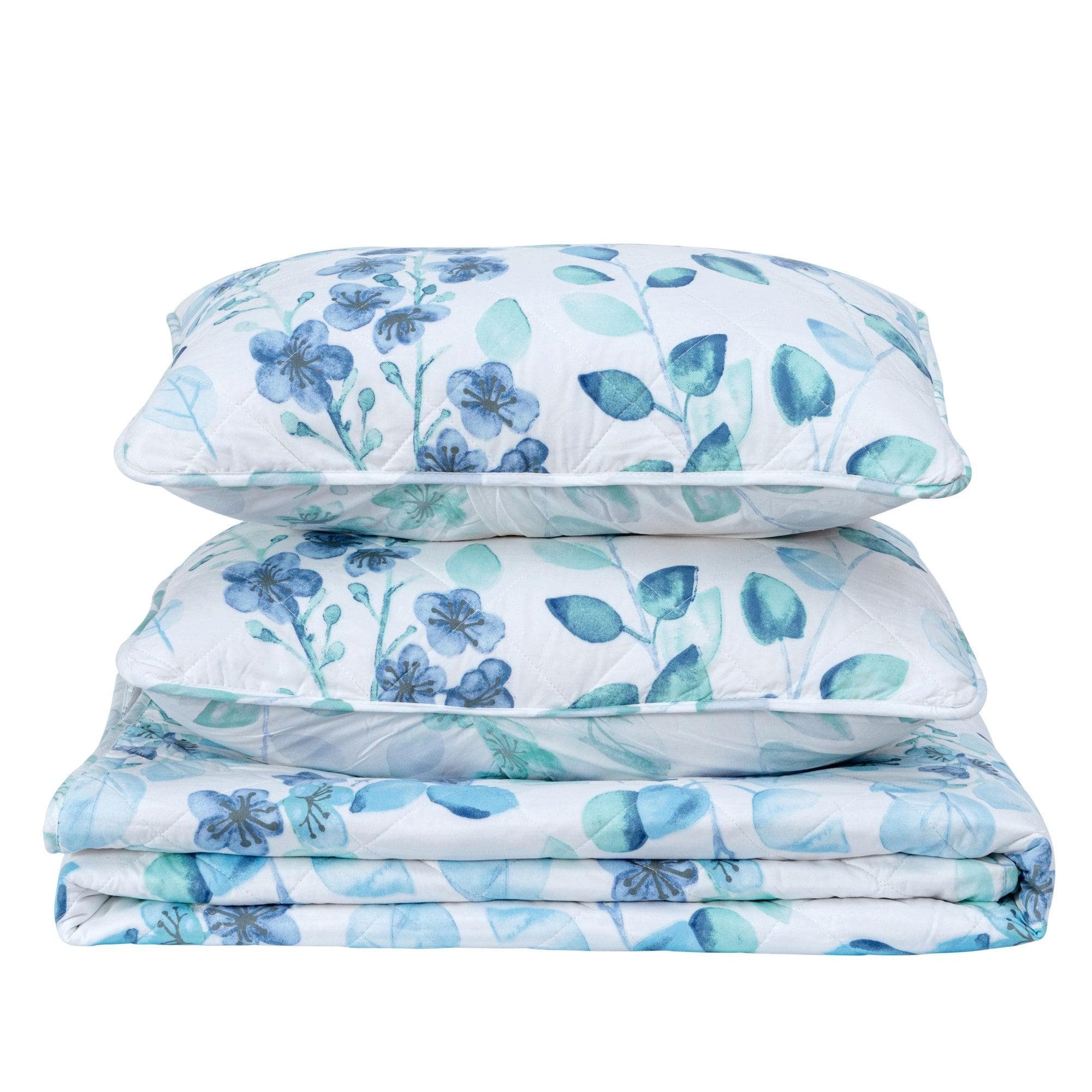 3 Piece Floral Quilt Set - Miranda Collection - Boske.store