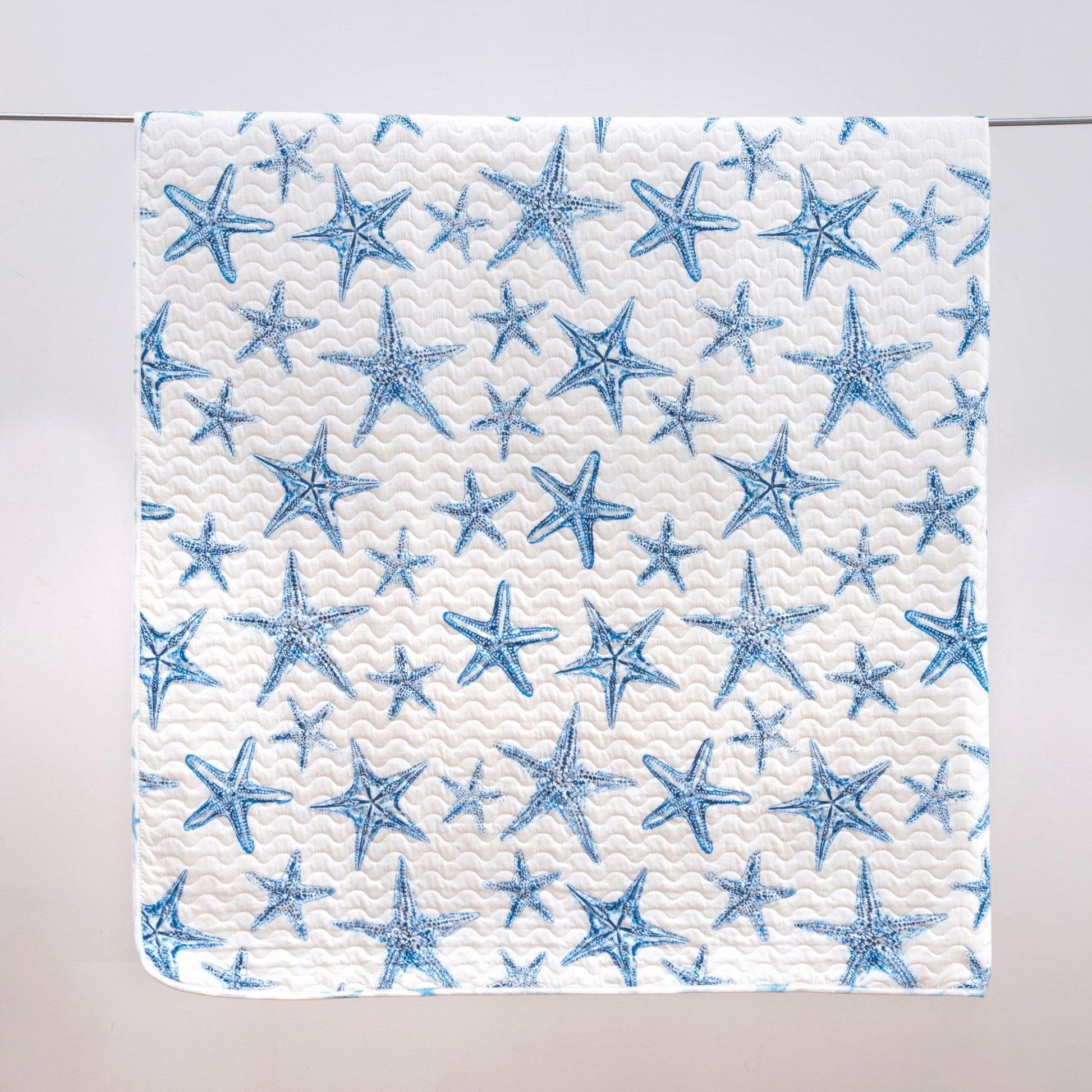 Blue Seashell Coastal Quilt Set - Trinidad Collection - Boske.store
