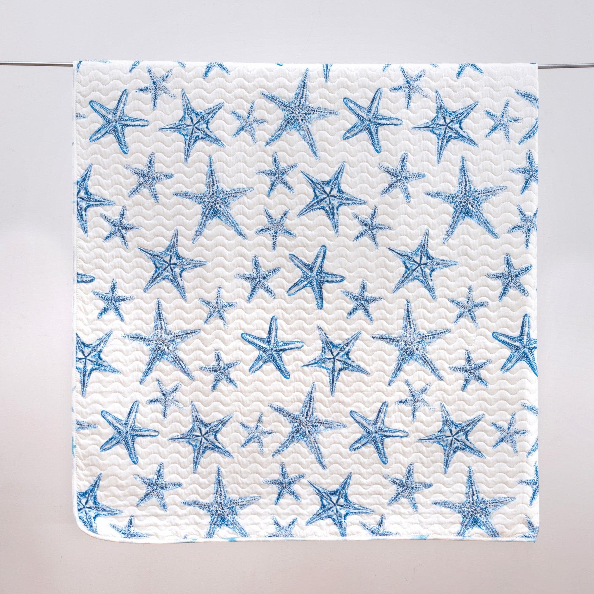 Blue Seashell Coastal Quilt Set - Trinidad Collection - Boske.store