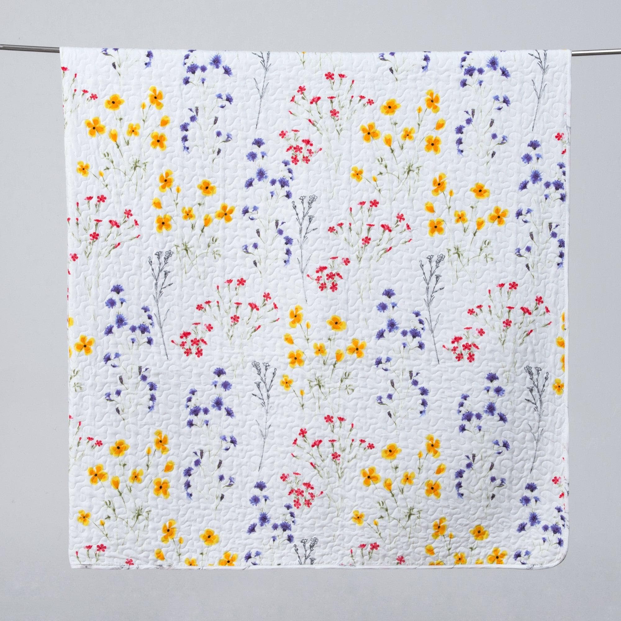 Colorful Floral 3 Piece Quilt Set - Marianne Collection - Boske.store