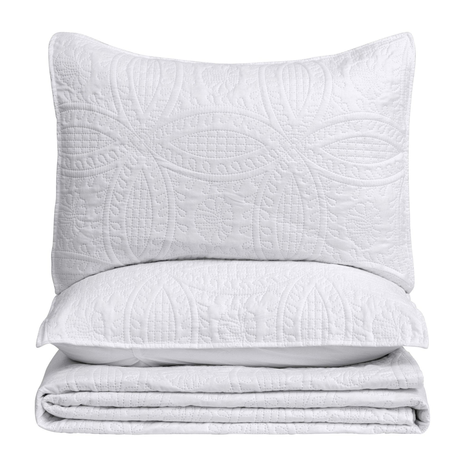 3 - Piece Oversized Medallion Quilt Set - Clara Collection - Boske.store