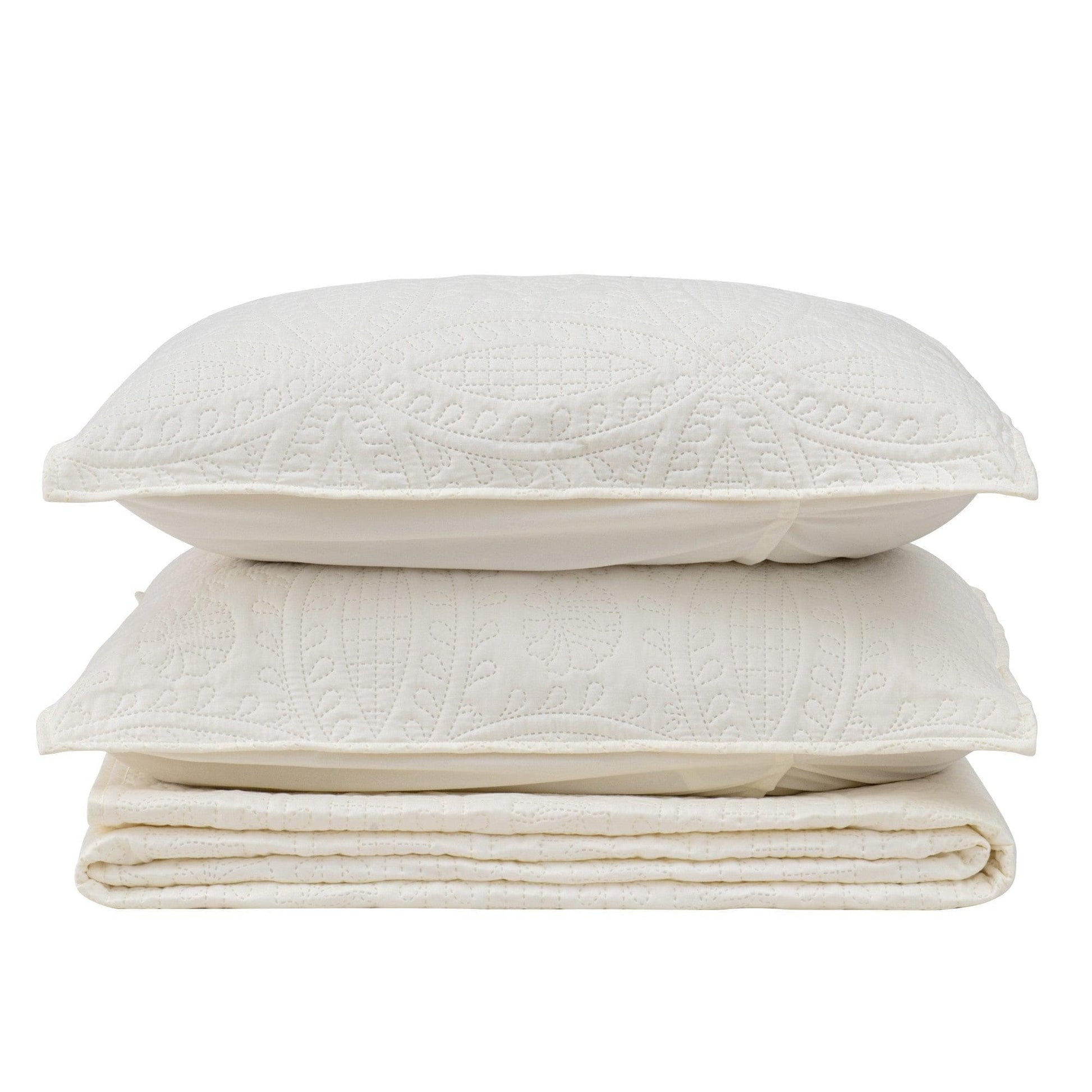 3 - Piece Oversized Medallion Quilt Set - Clara Collection - Boske.store