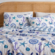 Nautical Anchor Quilt Set - Azure Collection - Boske.store