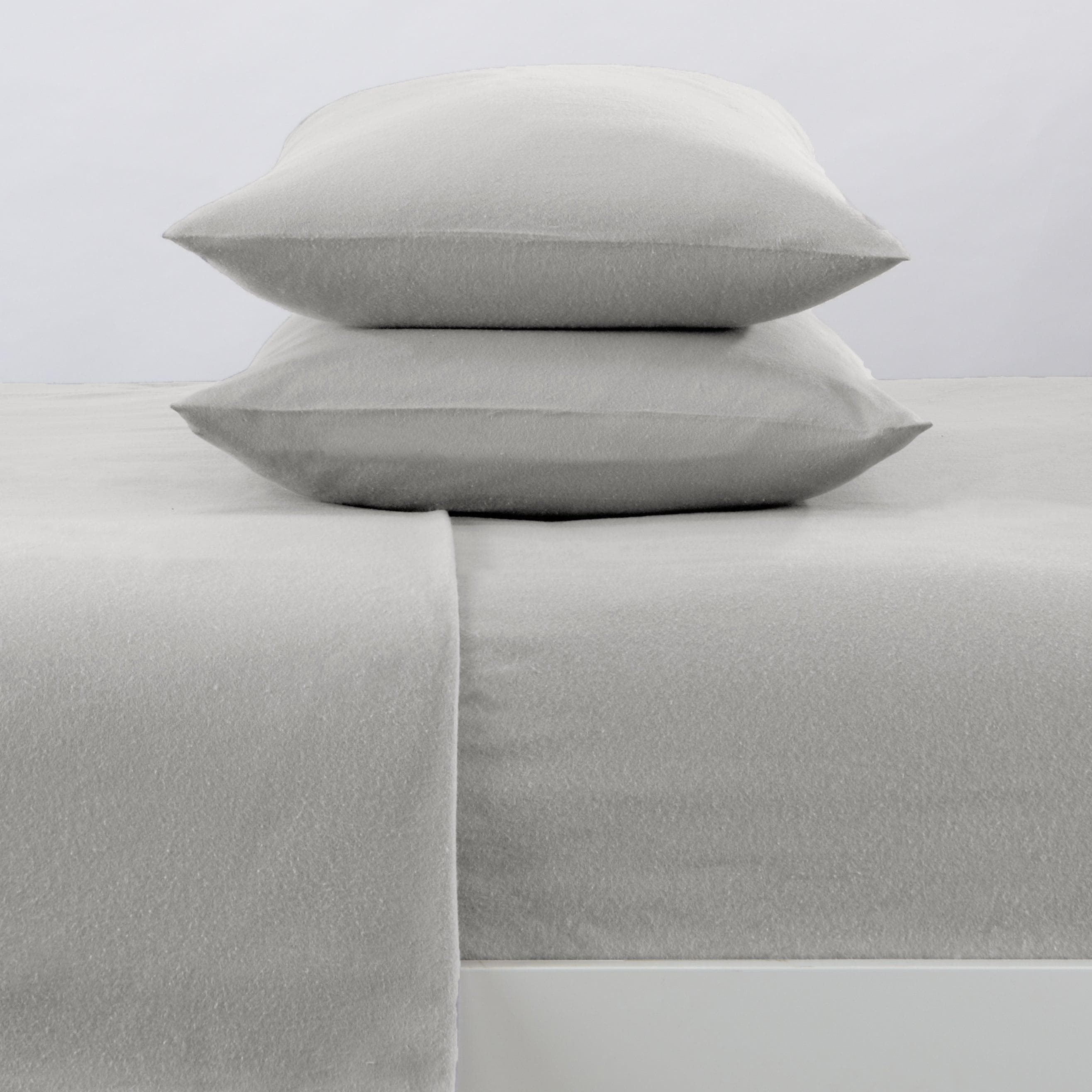 4 - Piece Cotton Solid Flannel Sheet - Nordic Collection - Boske.store