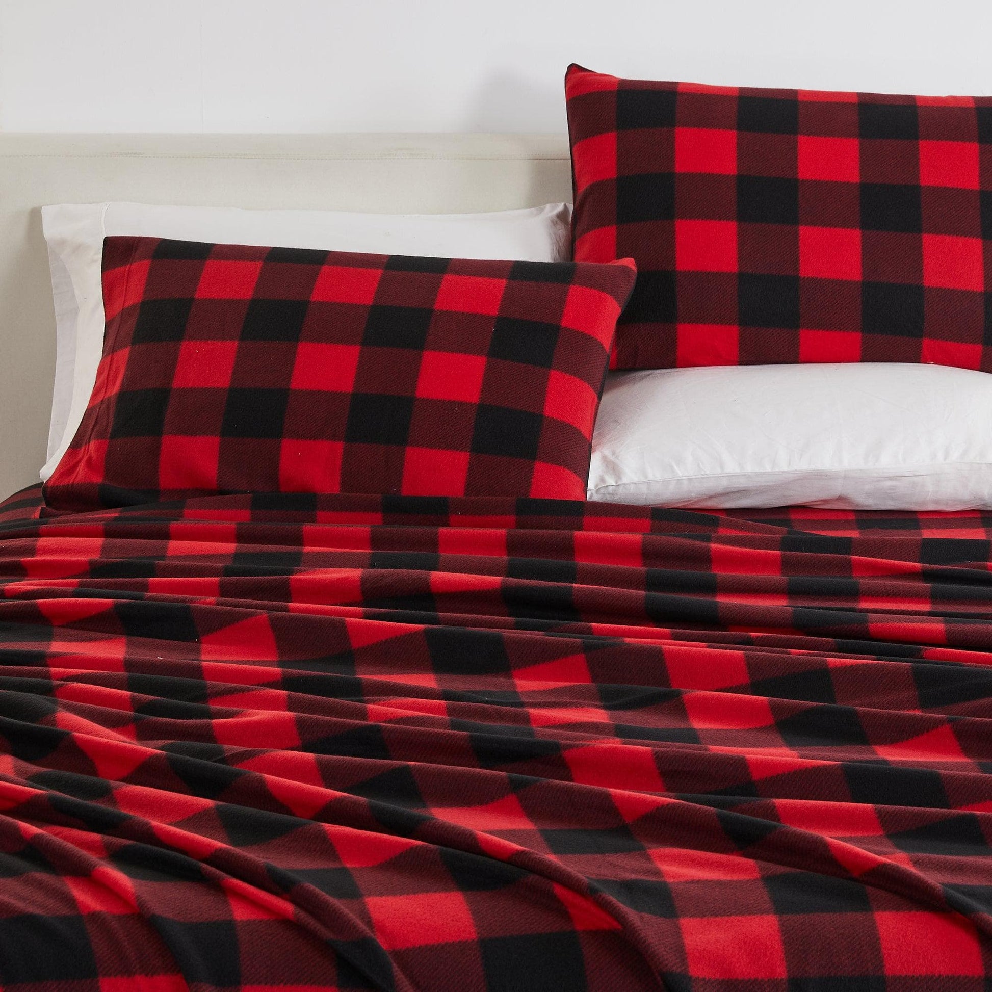 4 - Piece Printed Fleece Sheet - Dara Collection - Boske.store