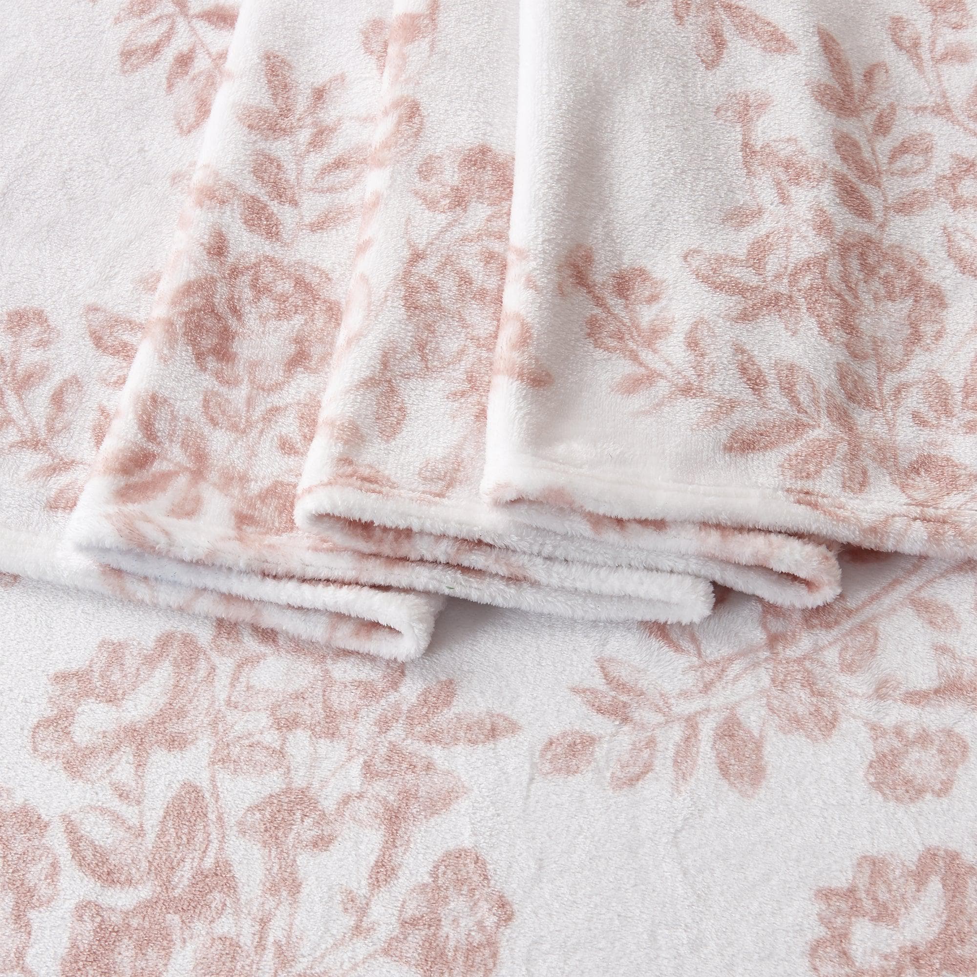 4 - Piece Printed Plush Sheet - Velvet Luxe Lattice Collection - Boske.store