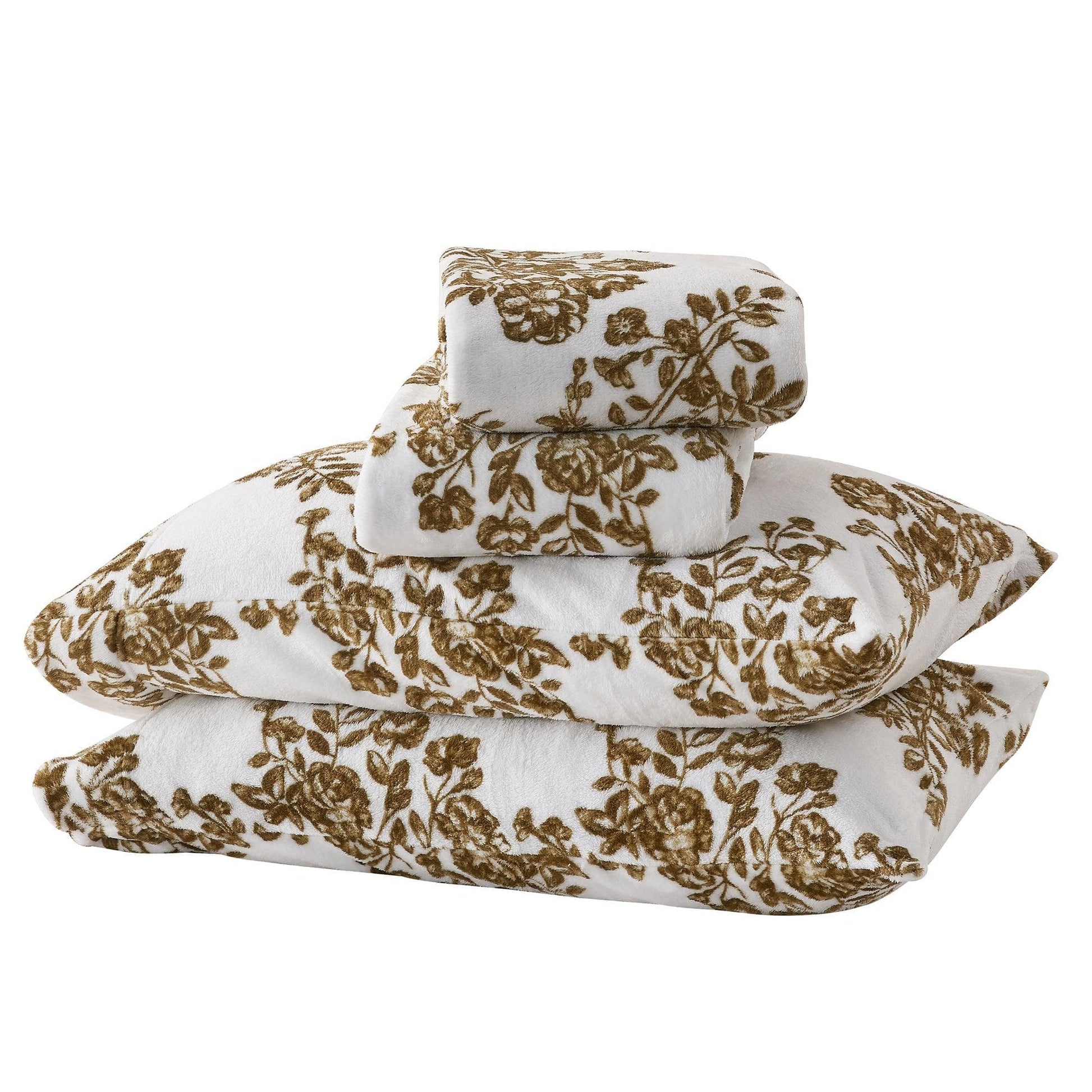 4 - Piece Printed Plush Sheet - Velvet Luxe Lattice Collection - Boske.store