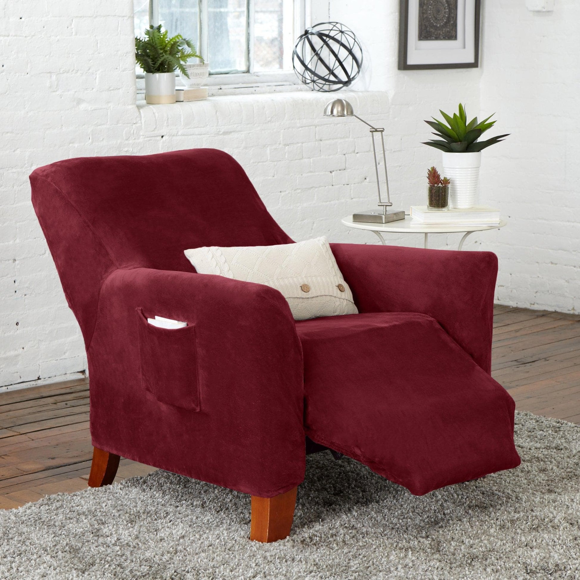 Velvet Stretch Slipcover - Gale Collection - Boske.store