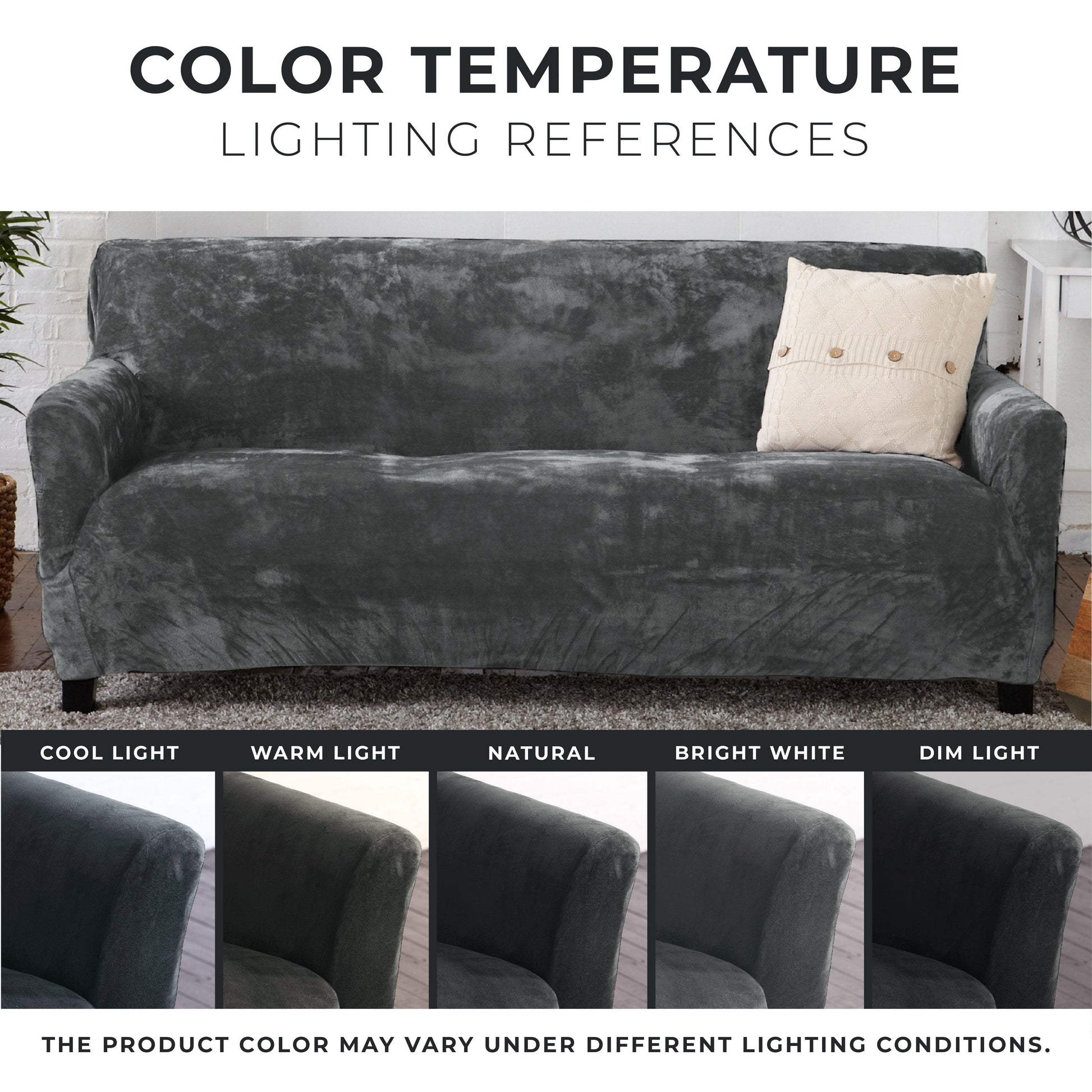 Velvet Stretch Slipcover - Gale Collection - Boske.store