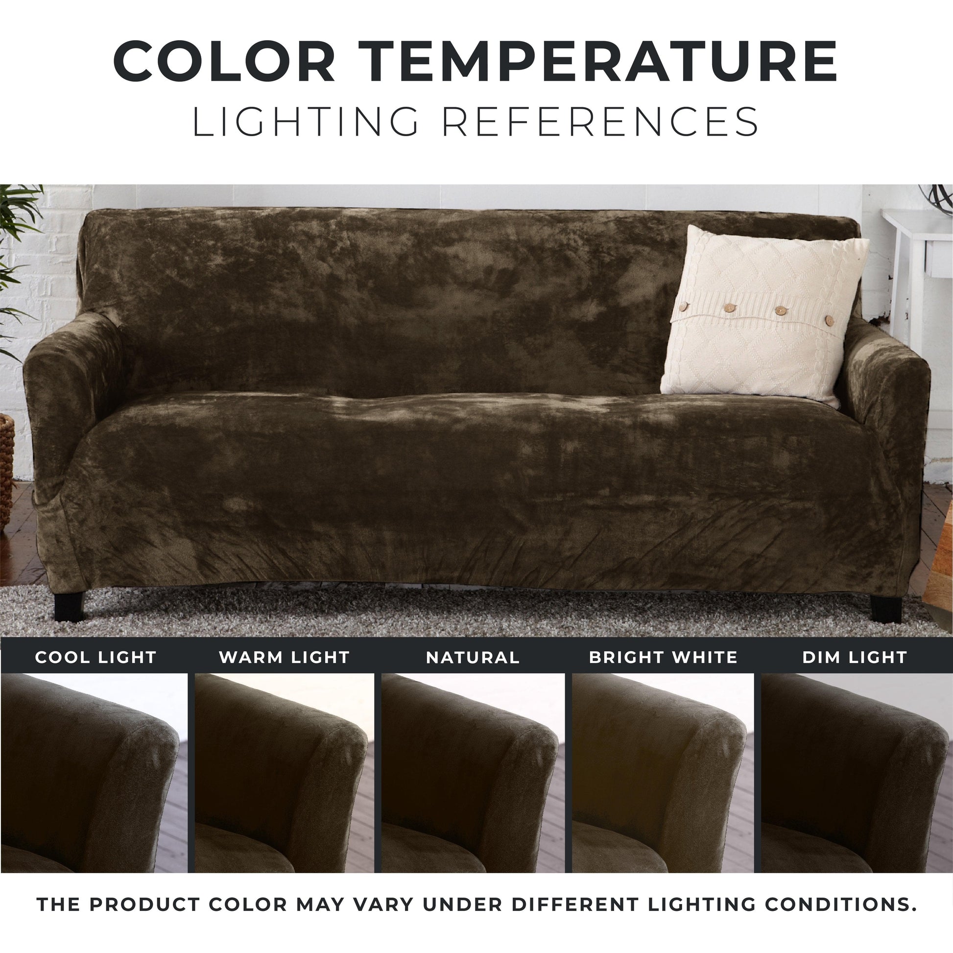 Velvet Stretch Slipcover - Gale Collection - Boske.store