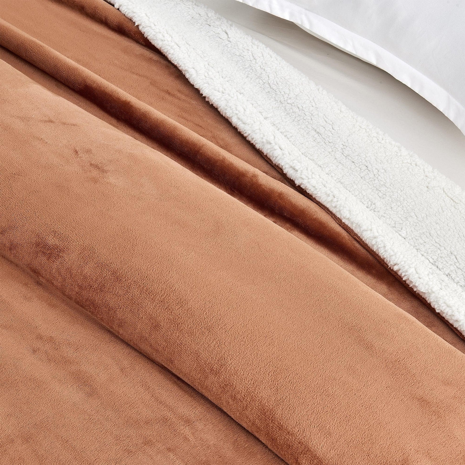 Velvet Plush Sherpa Luxury Bed Blanket - Kinsley Collection - Boske.store