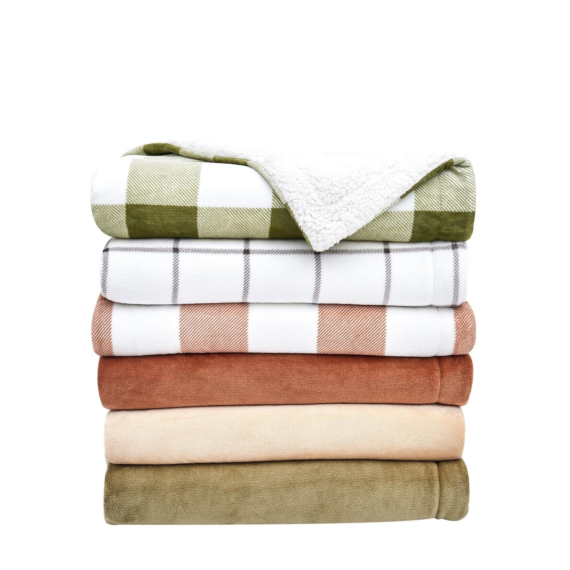 Velvet Plush Sherpa Luxury Bed Blanket - Kinsley Collection - Boske.store
