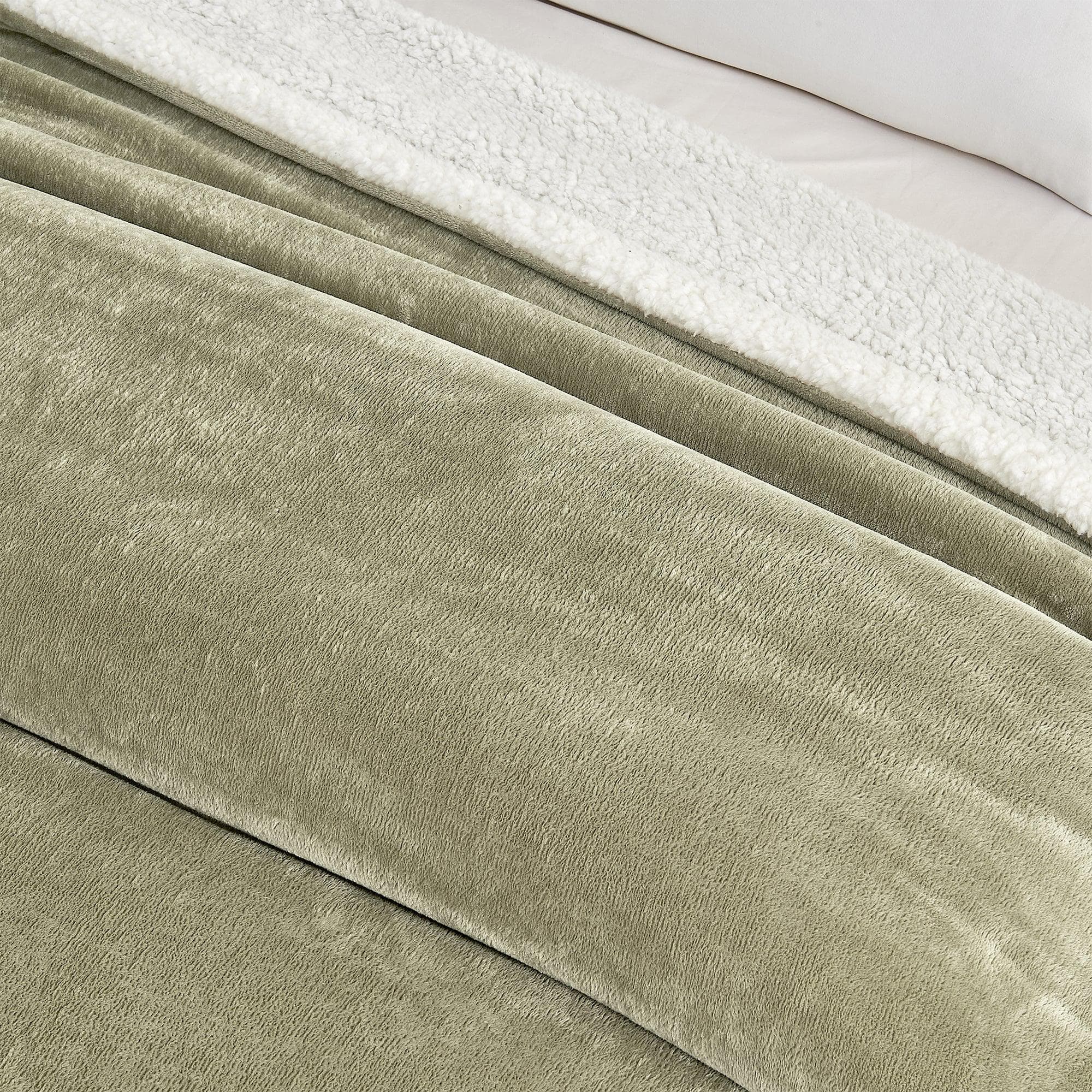 Velvet Plush Sherpa Luxury Bed Blanket - Kinsley Collection - Boske.store