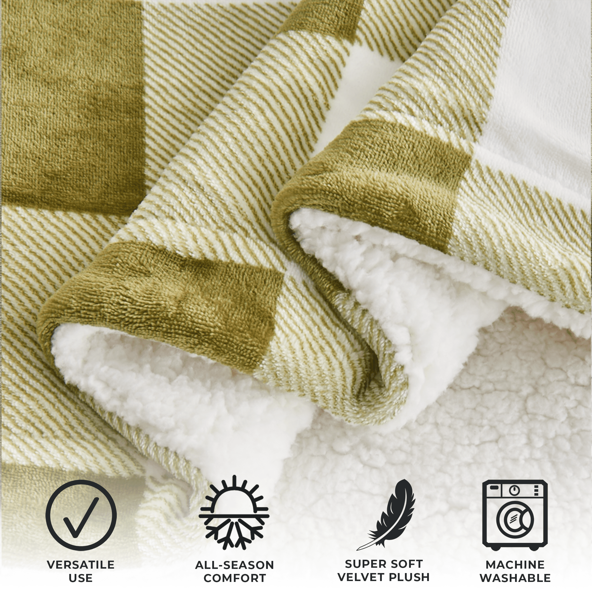 Velvet Plush Sherpa Luxury Bed Blanket - Kinsley Collection - Boske.store