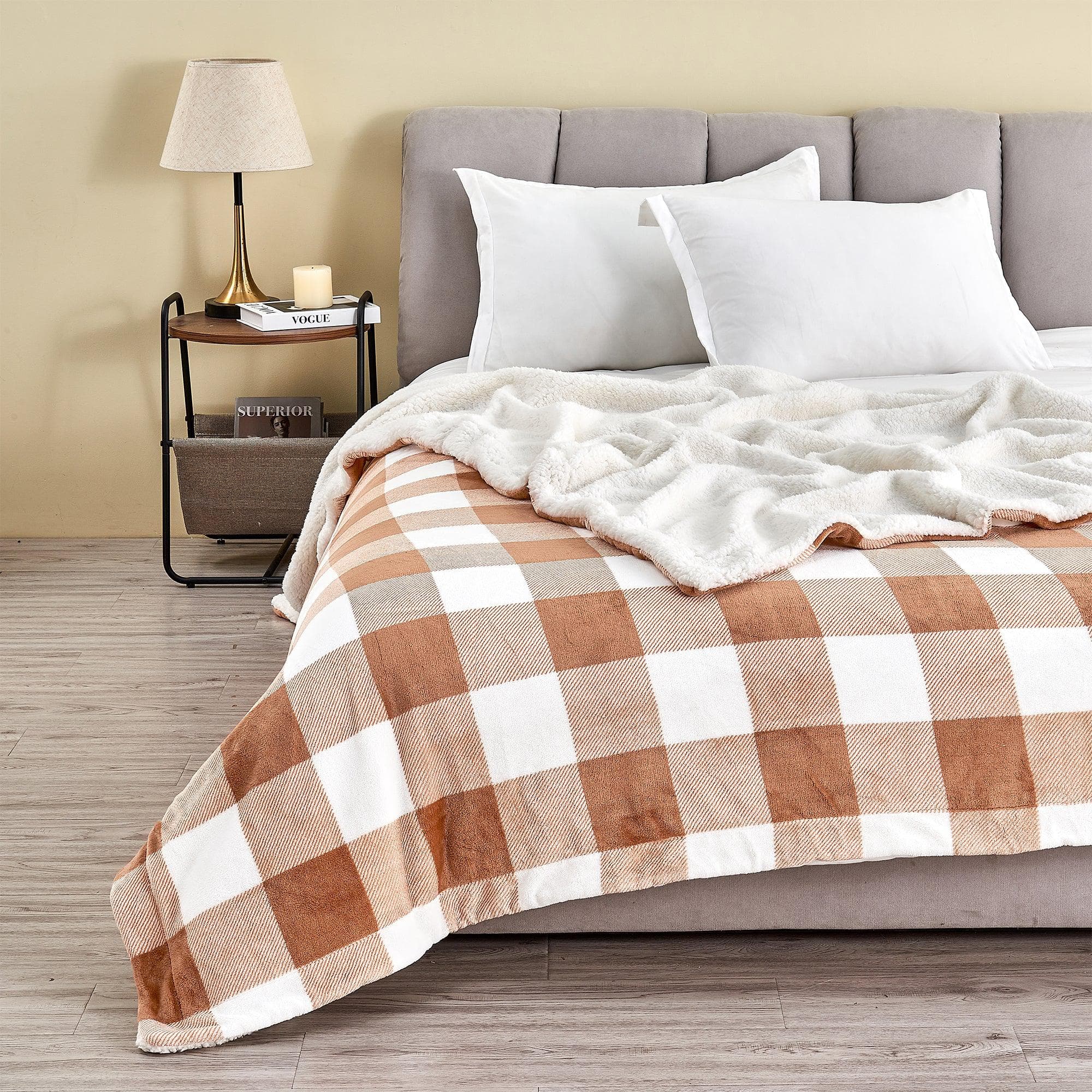 Velvet Plush Sherpa Luxury Bed Blanket - Kinsley Collection - Boske.store