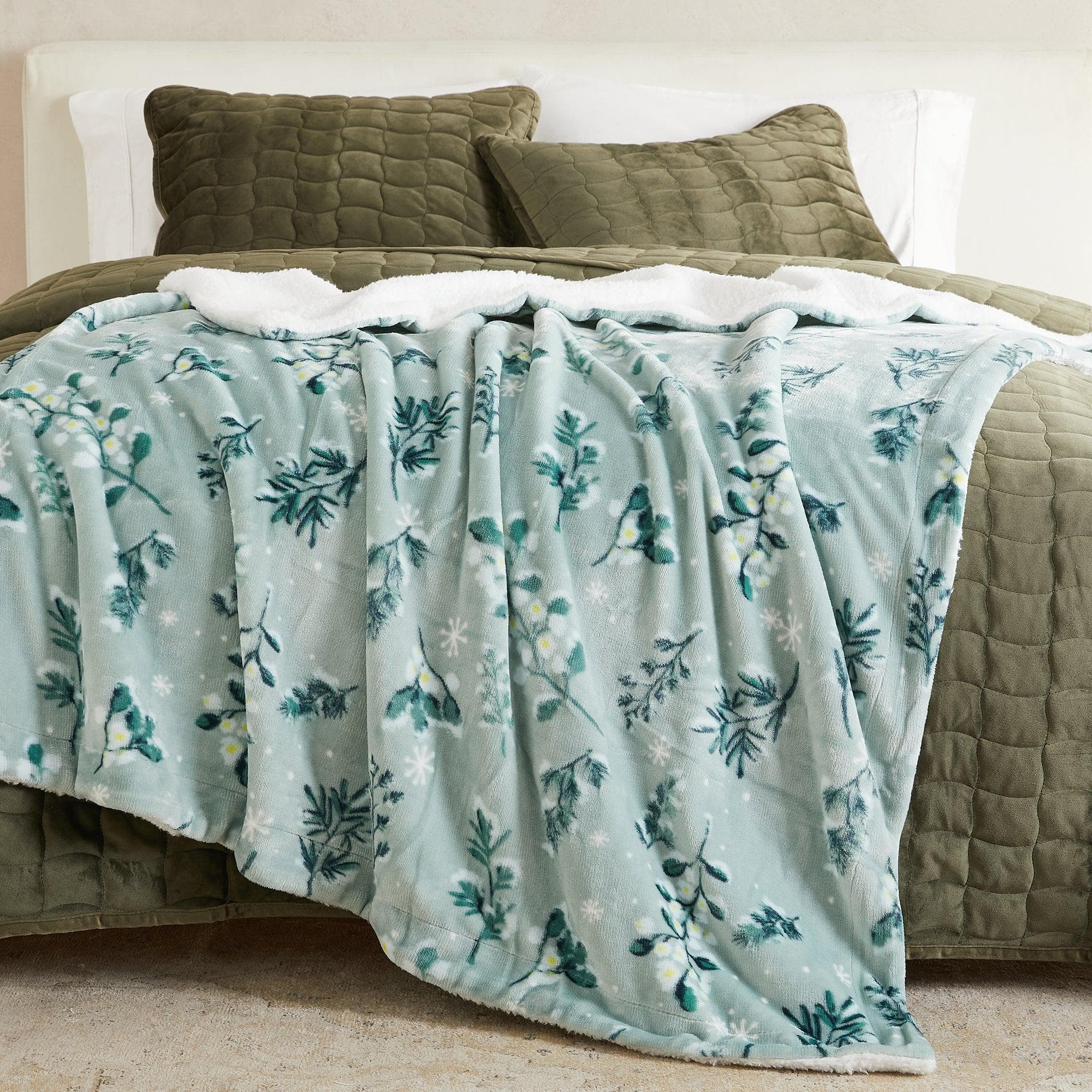 Velvet Plush Sherpa Luxury Bed Blanket - Kinsley Collection - Boske.store