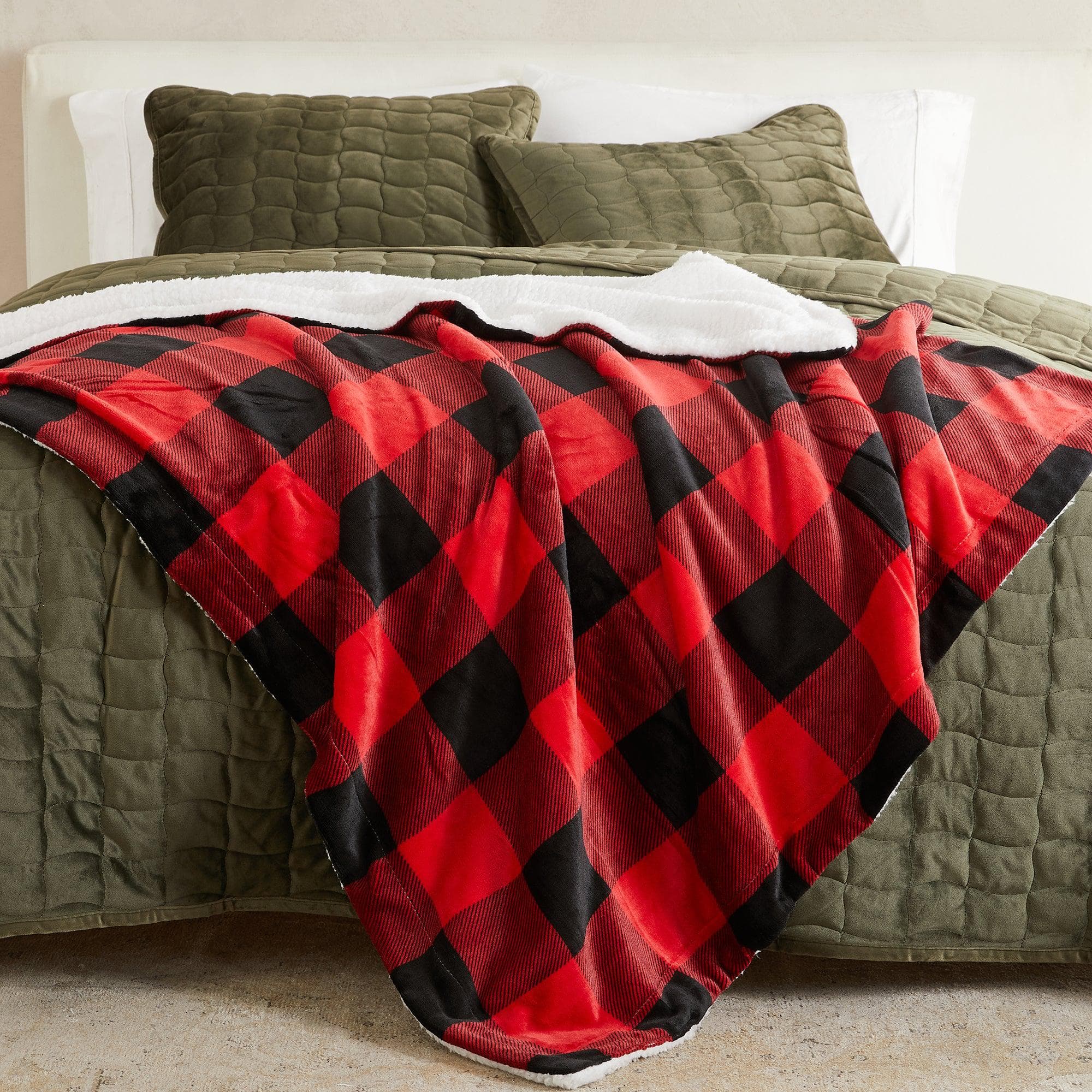 Velvet Plush Sherpa Luxury Bed Blanket - Kinsley Collection - Boske.store