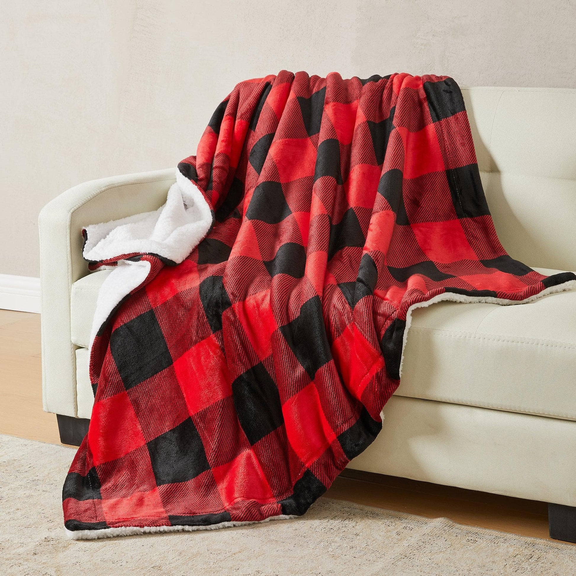 Velvet Plush Sherpa Luxury Bed Blanket - Kinsley Collection - Boske.store