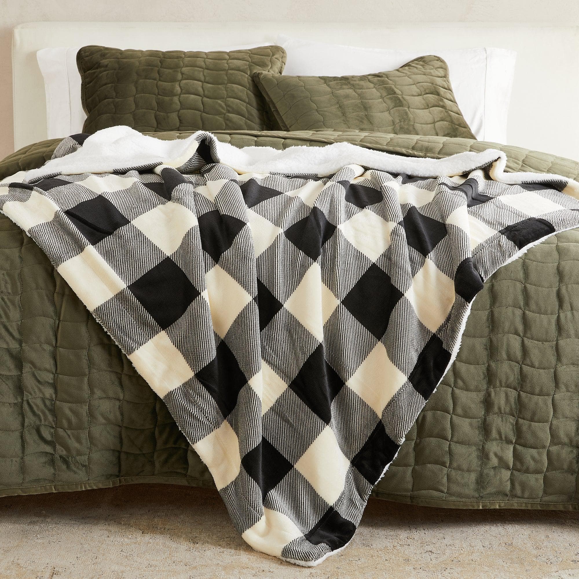 Velvet Plush Sherpa Luxury Bed Blanket - Kinsley Collection - Boske.store