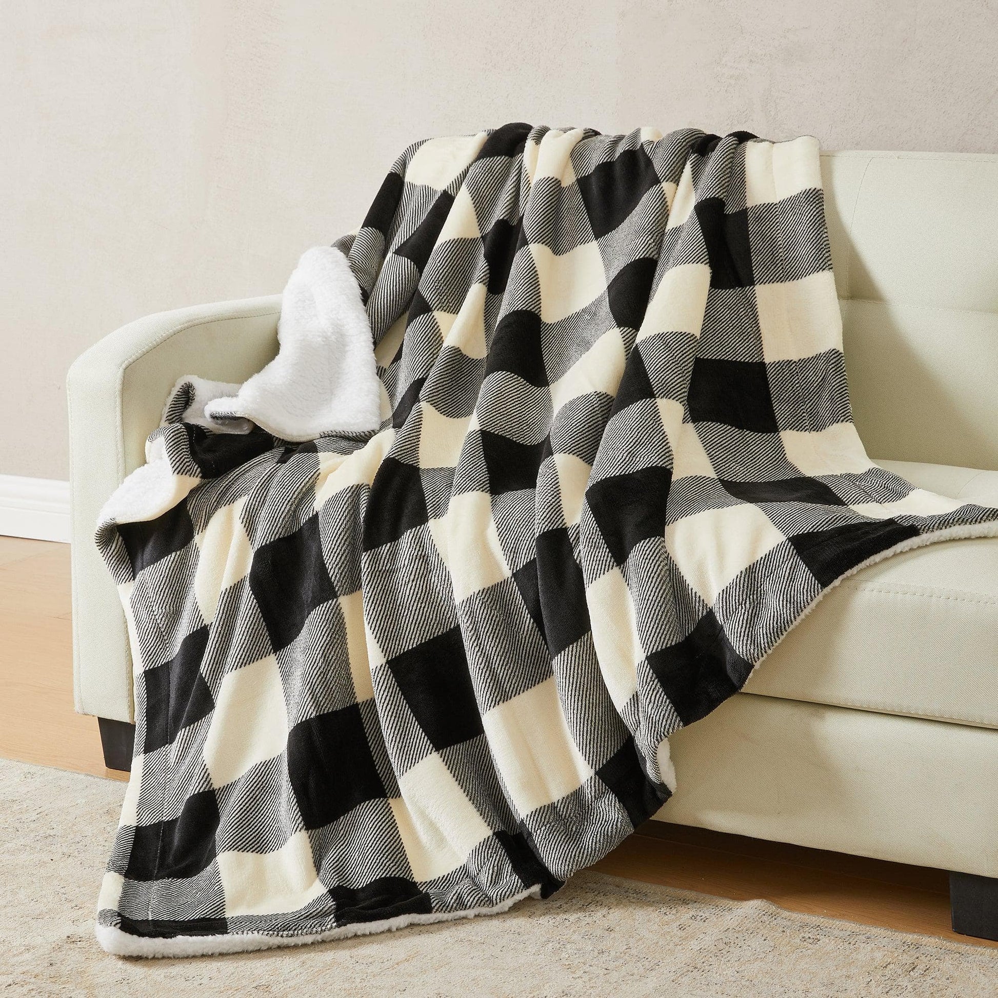 Velvet Plush Sherpa Luxury Bed Blanket - Kinsley Collection - Boske.store