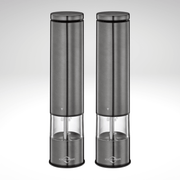 "Boston" Electric Salt and Pepper Mill, s/s, acrylic, 2" dia. x 9" - Boske.store
